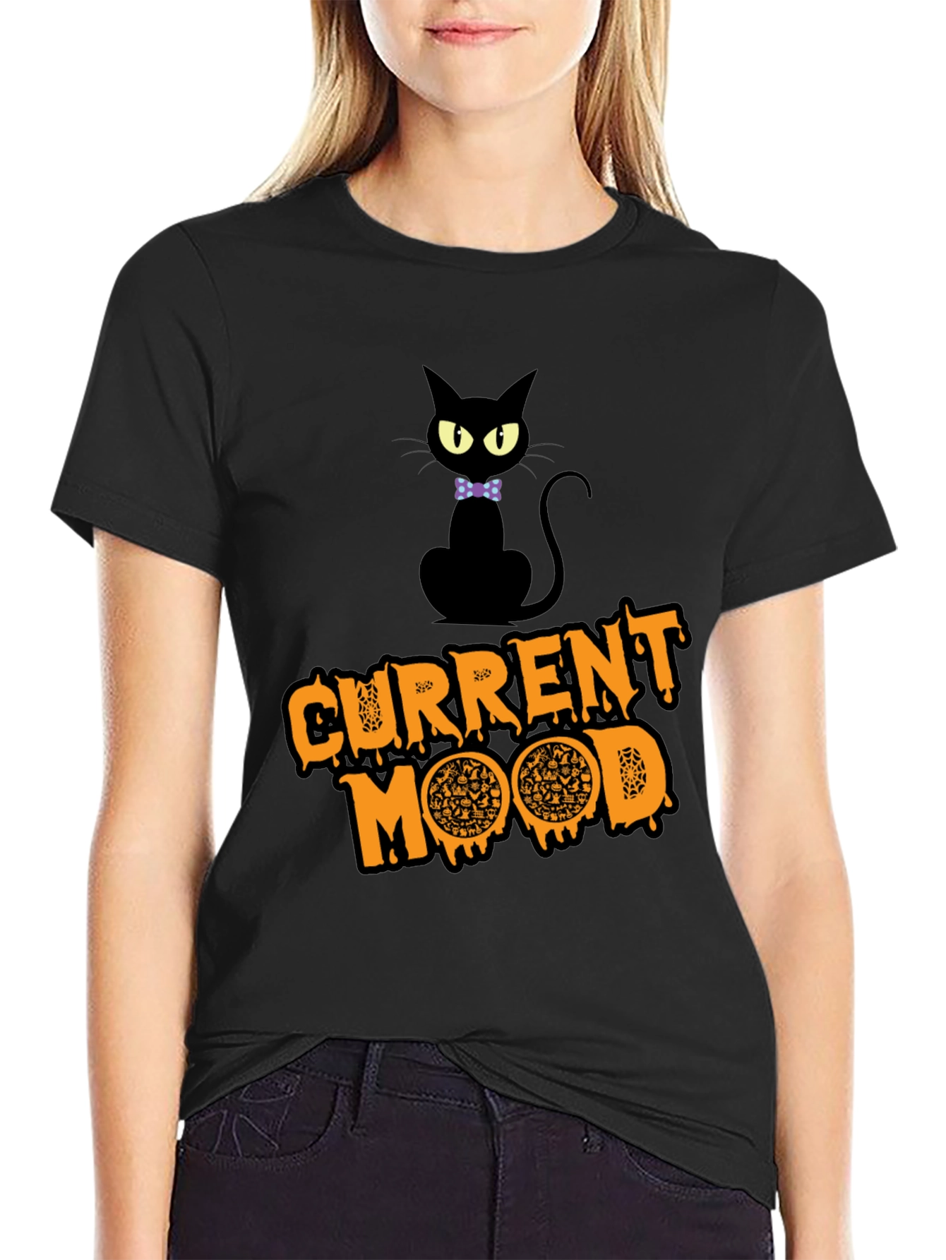 Current Mood Pizza Cat T-Shirt