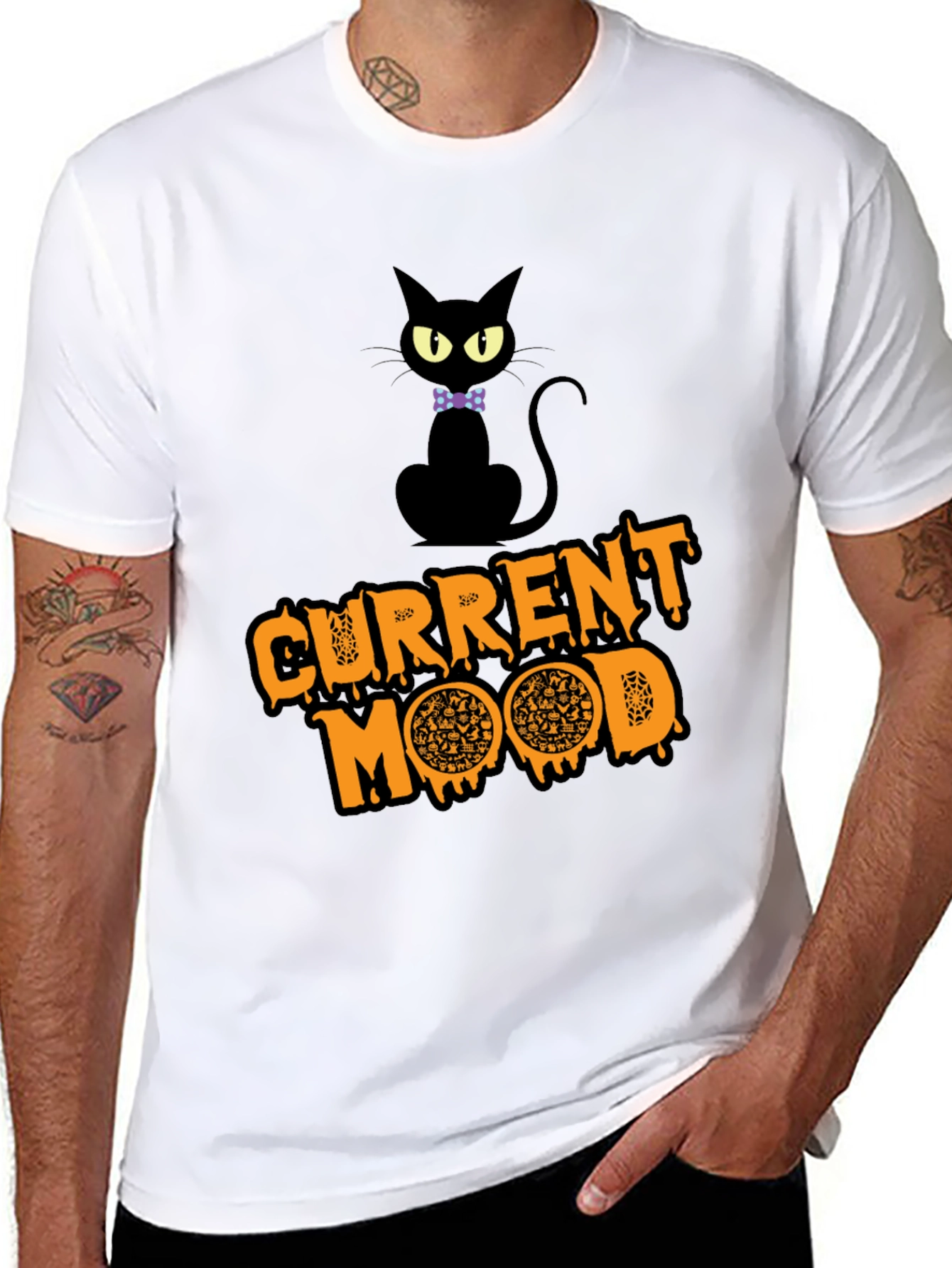 Current Mood Pizza Cat T-Shirt