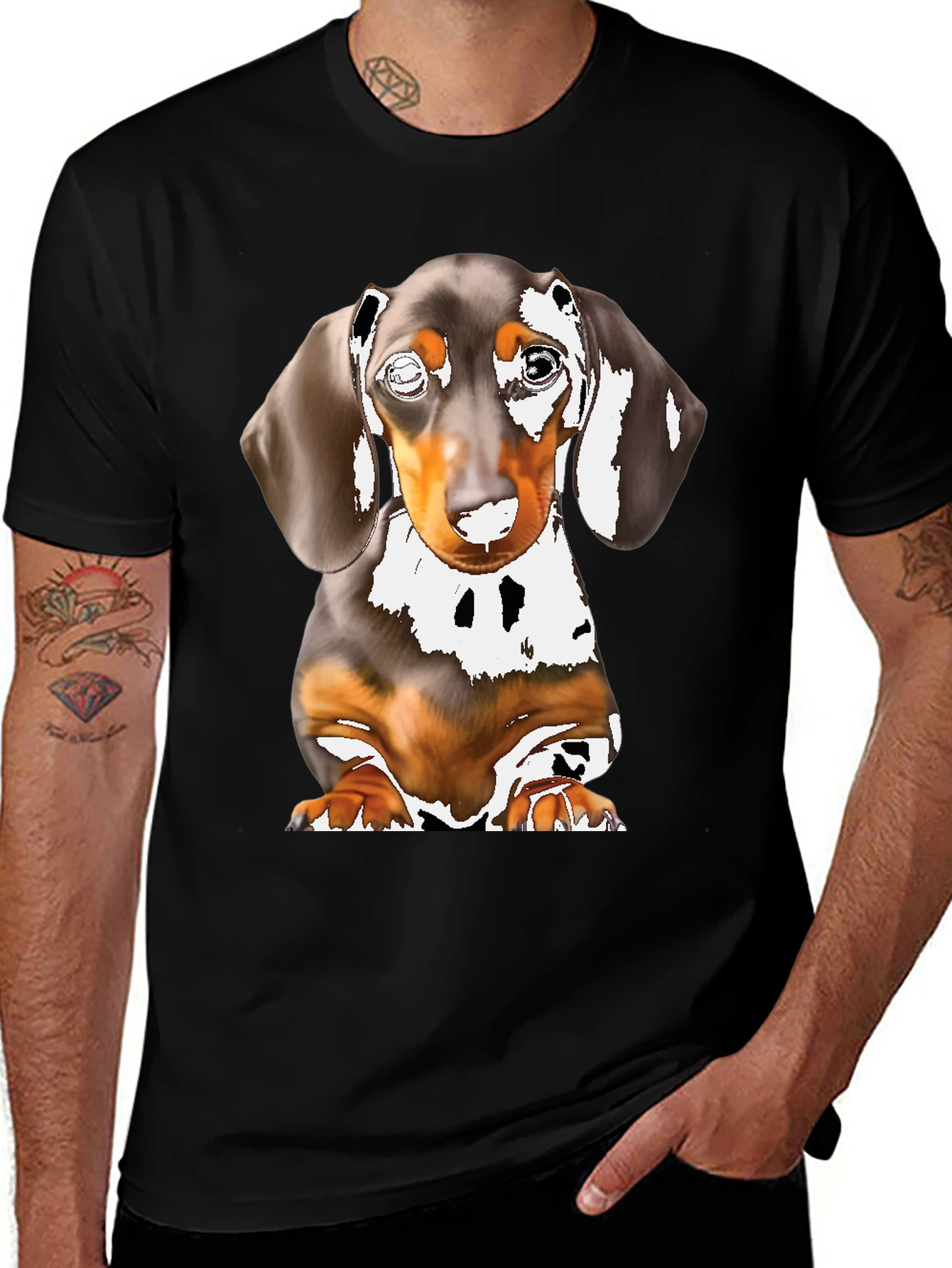 Dachshund Dog Graphic T-Shirt - Cute Puppy Tee