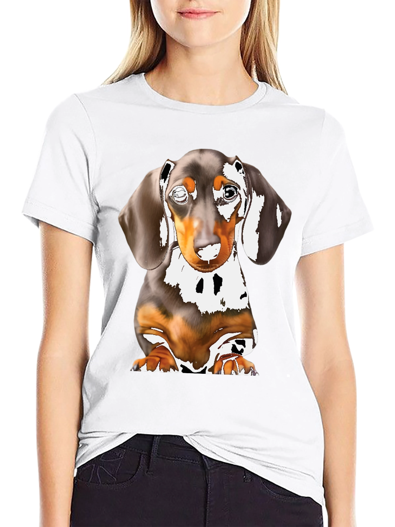 Dachshund Dog Graphic T-Shirt - Cute Puppy Tee