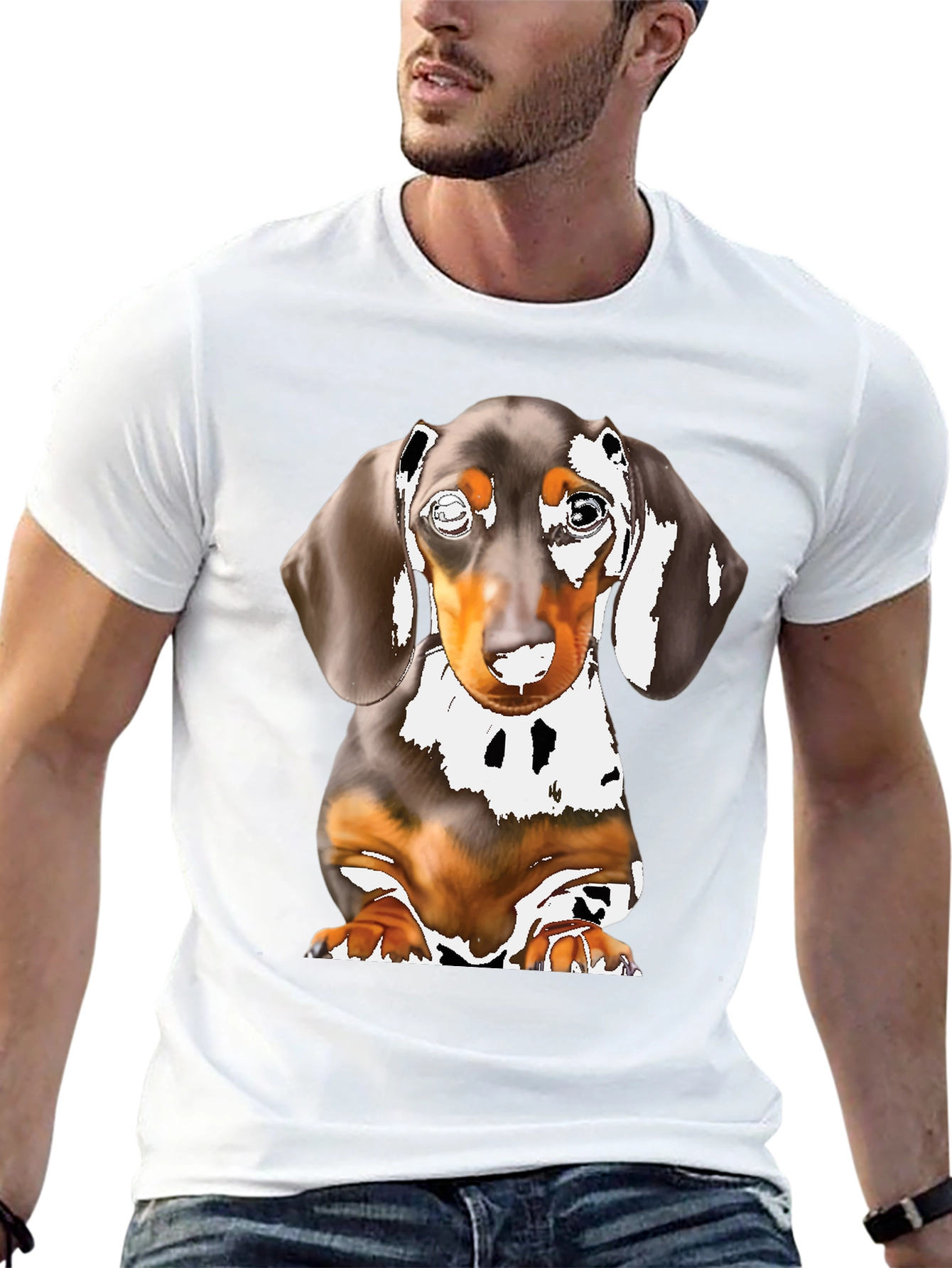 Dachshund Dog Graphic T-Shirt - Cute Puppy Tee