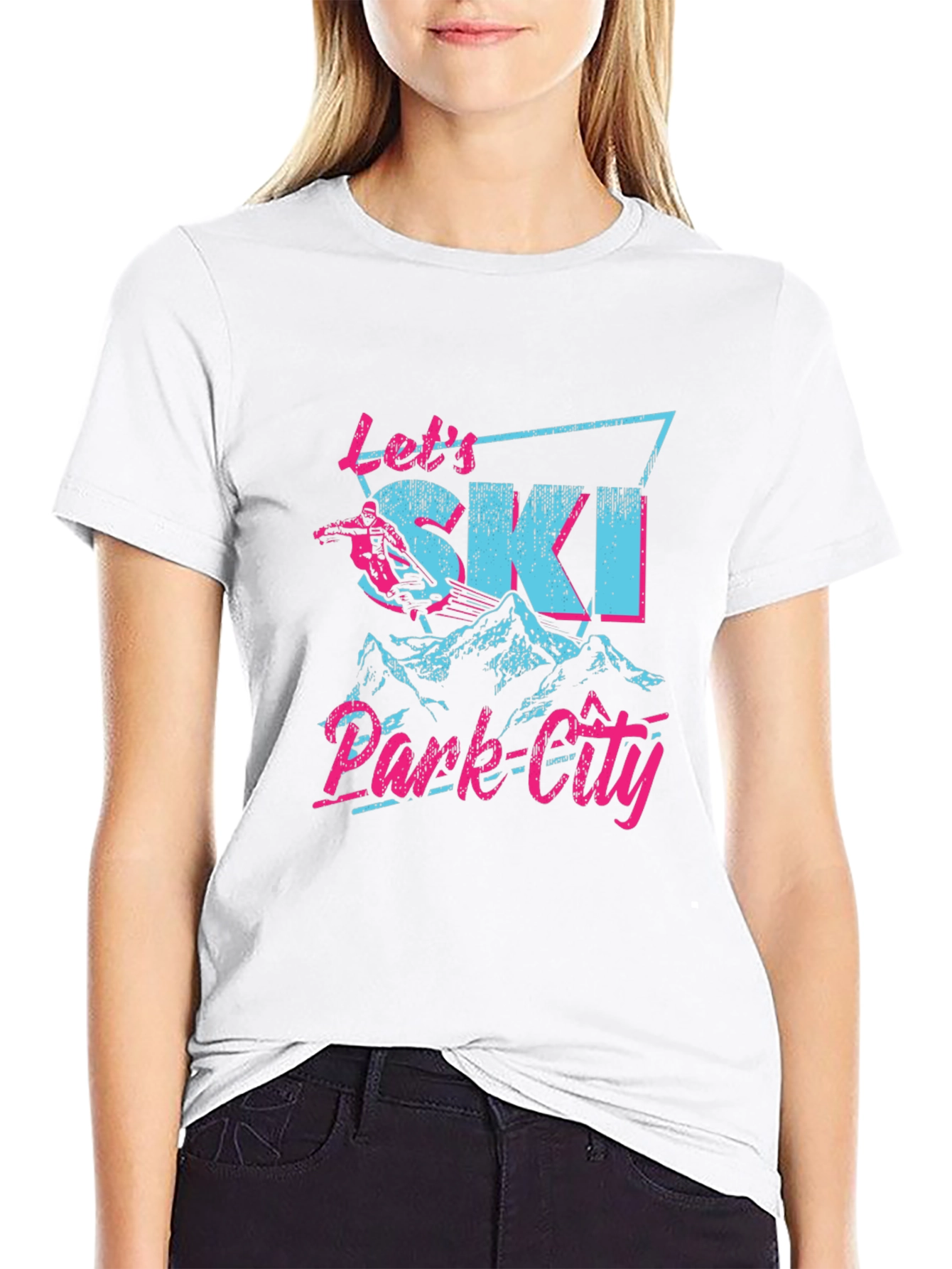Lets Ski Park City Graphic Tee