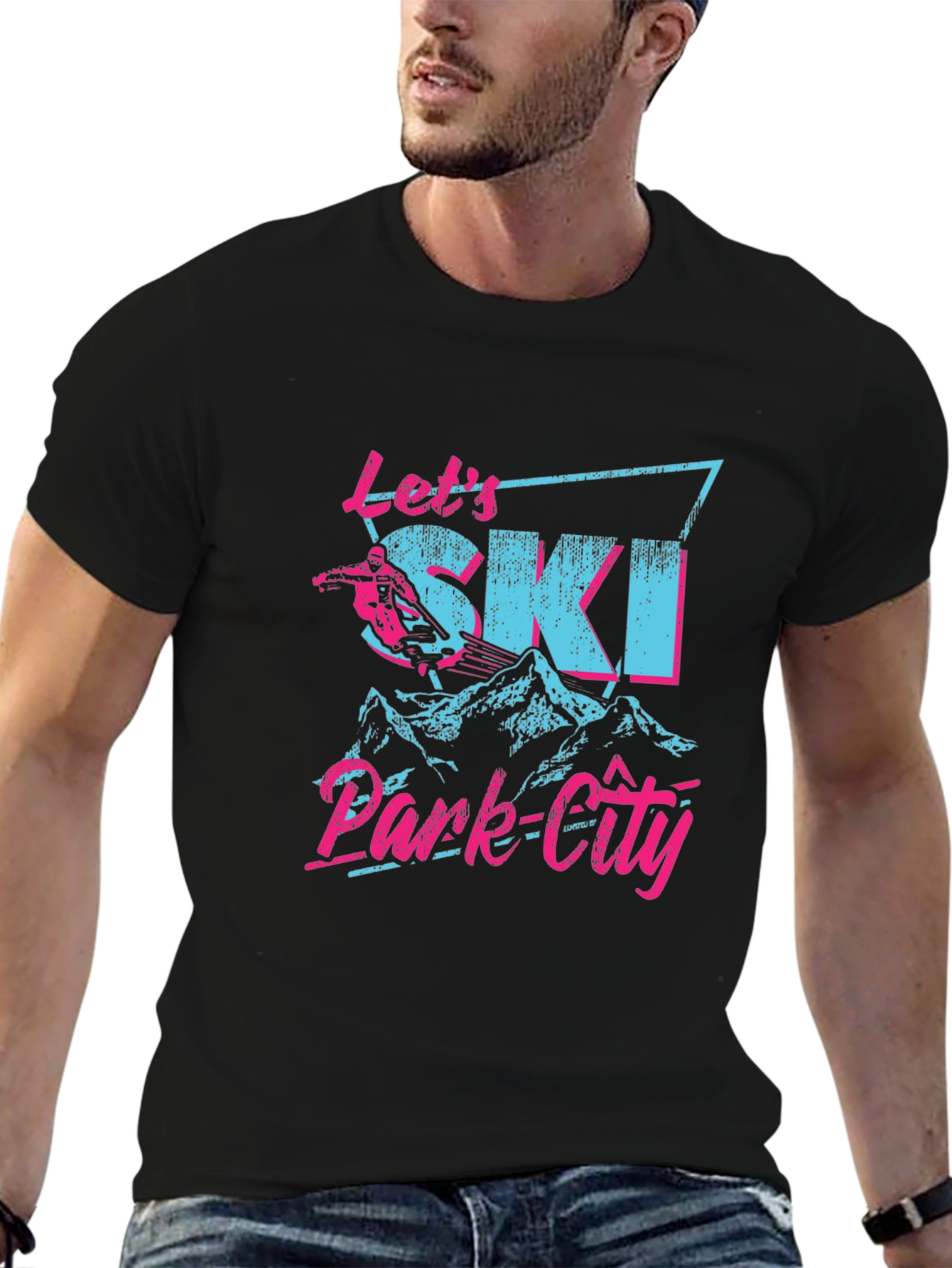 Lets Ski Park City Graphic Tee