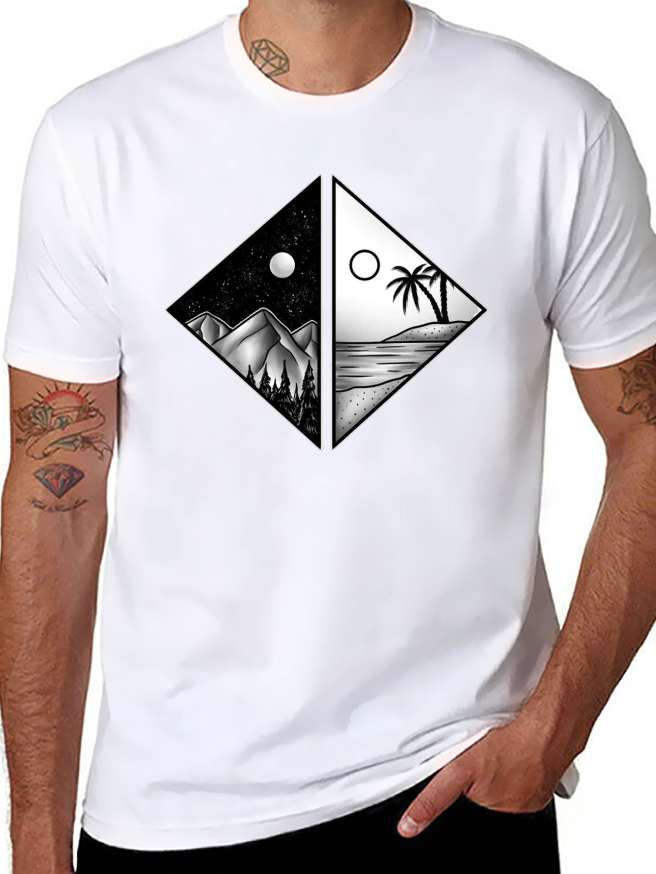 Night & Day Graphic Tee - Nature Lovers Choice