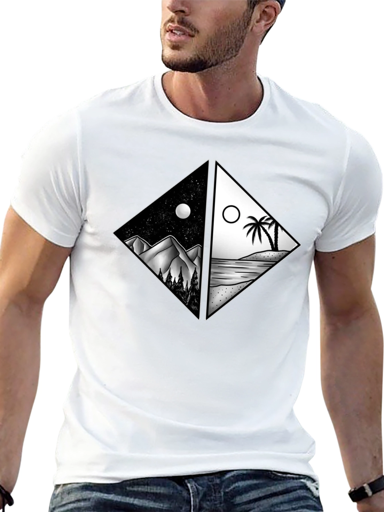 Night & Day Graphic Tee - Nature Lovers Choice