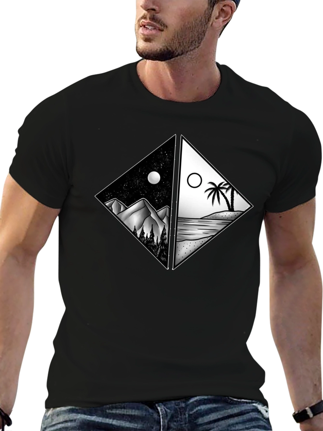 Night & Day Graphic Tee - Nature Lovers Choice