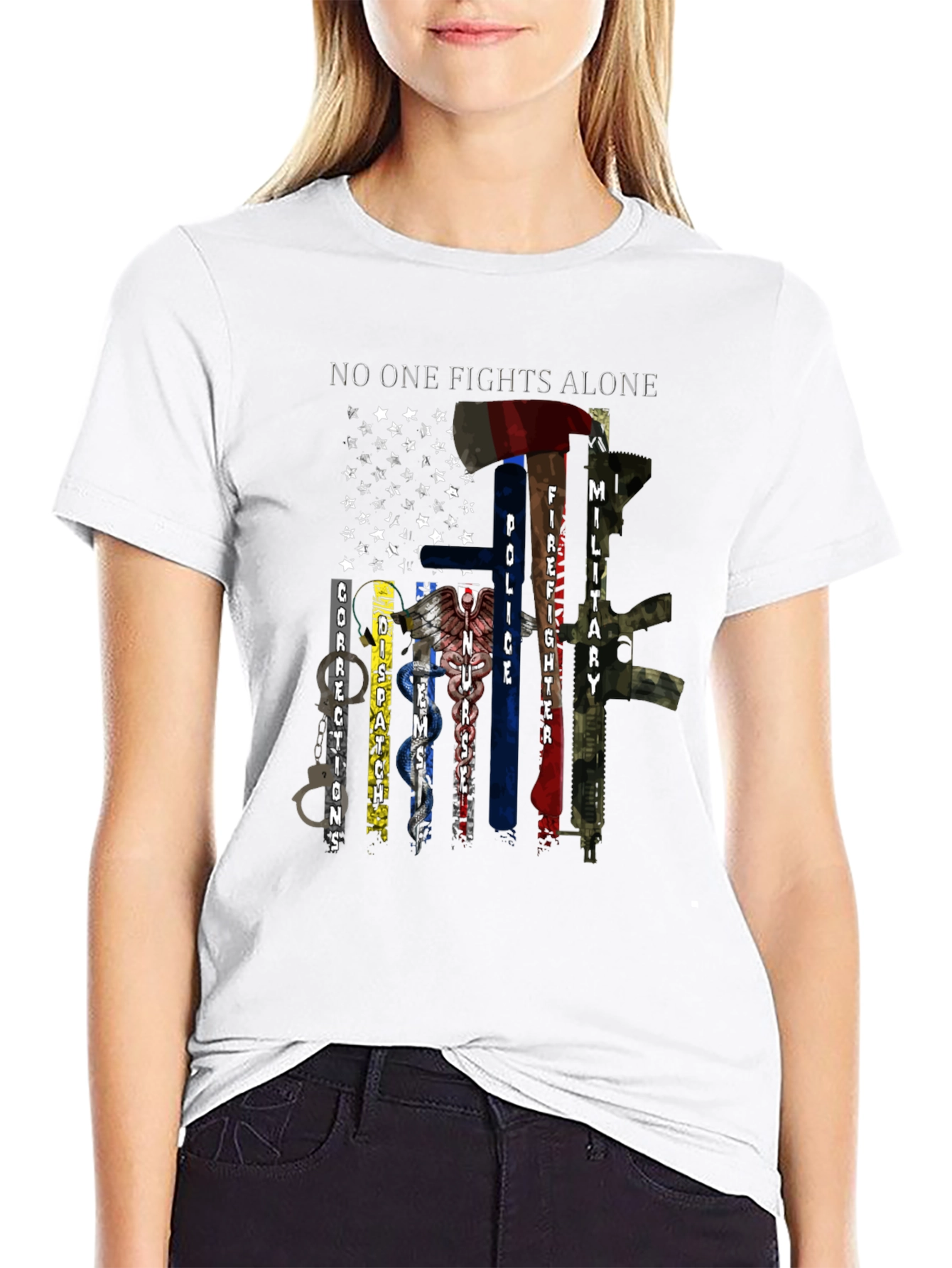 No One Fights Alone Support T-Shirt