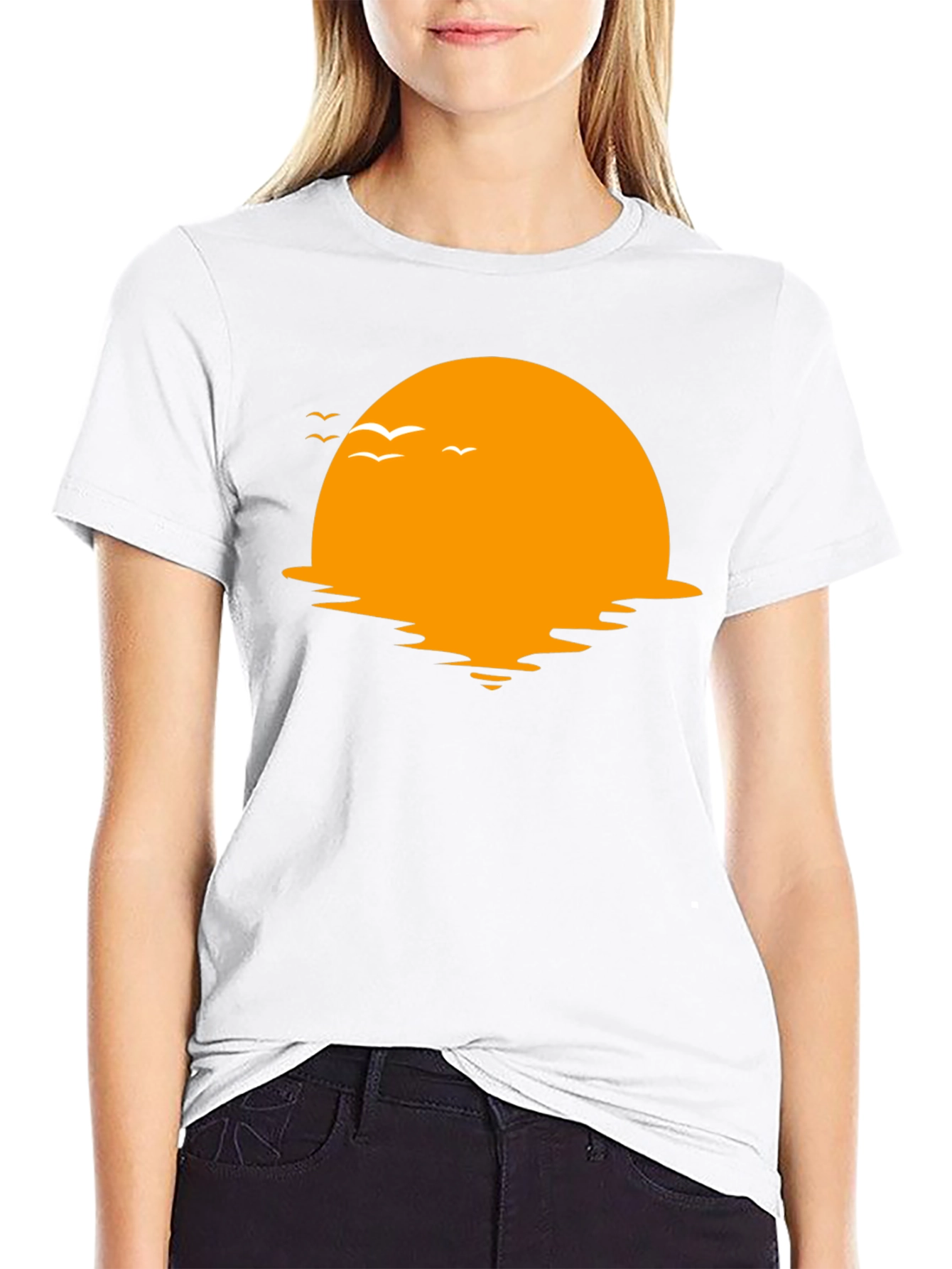 Sunset Graphic Tee - Relaxed Fit Cotton T-Shirt