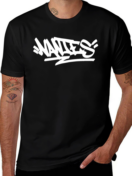 Urban Edge Graphic Tee - White Print on Black