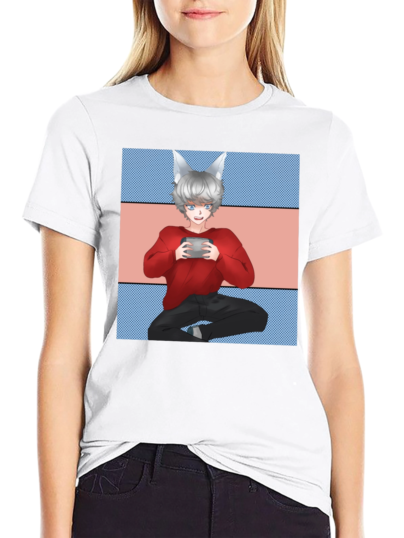 Anime Gamer Black T-Shirt - Unique Design!