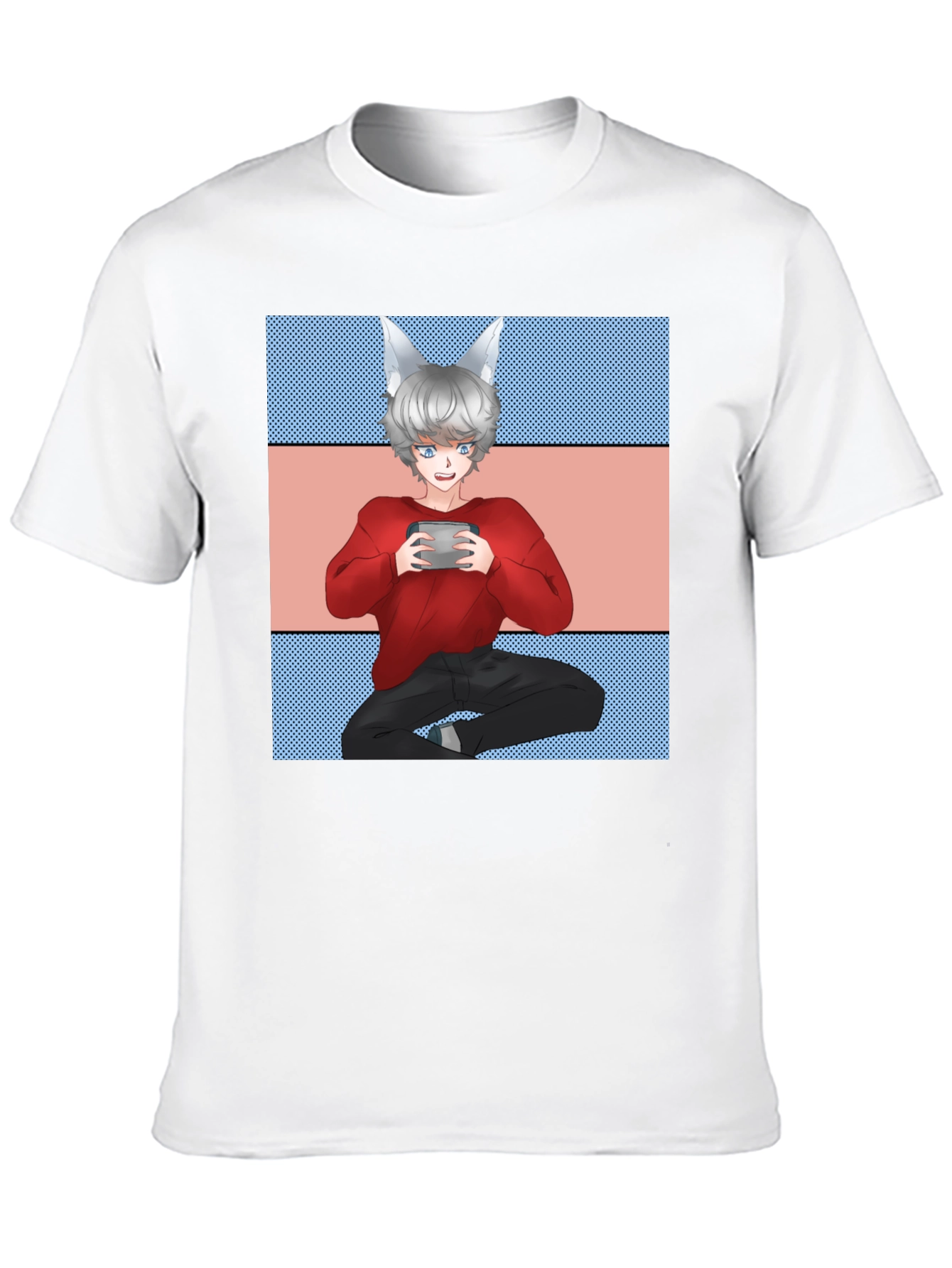 Anime Gamer Black T-Shirt - Unique Design!