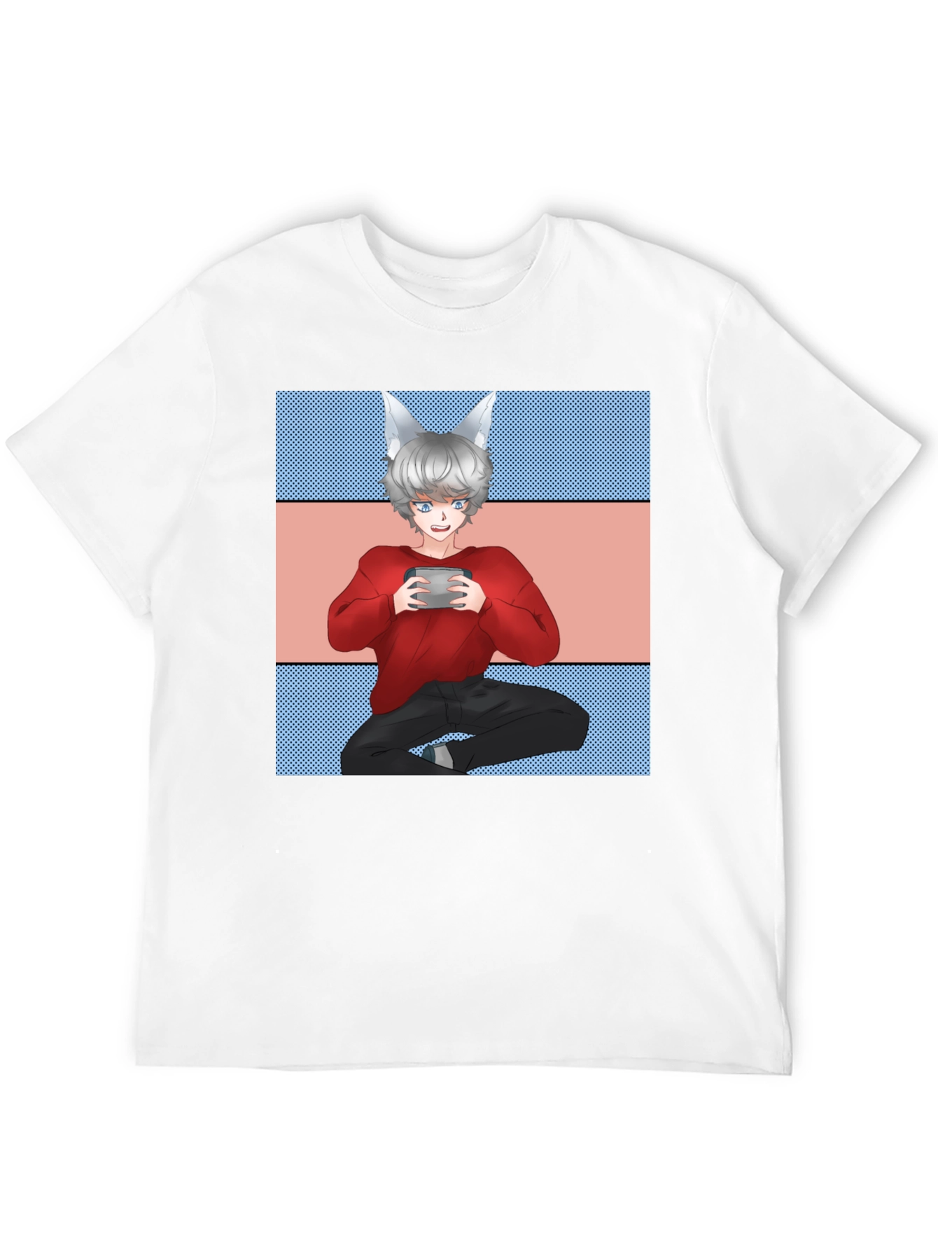 Anime Gamer Black T-Shirt - Unique Design!