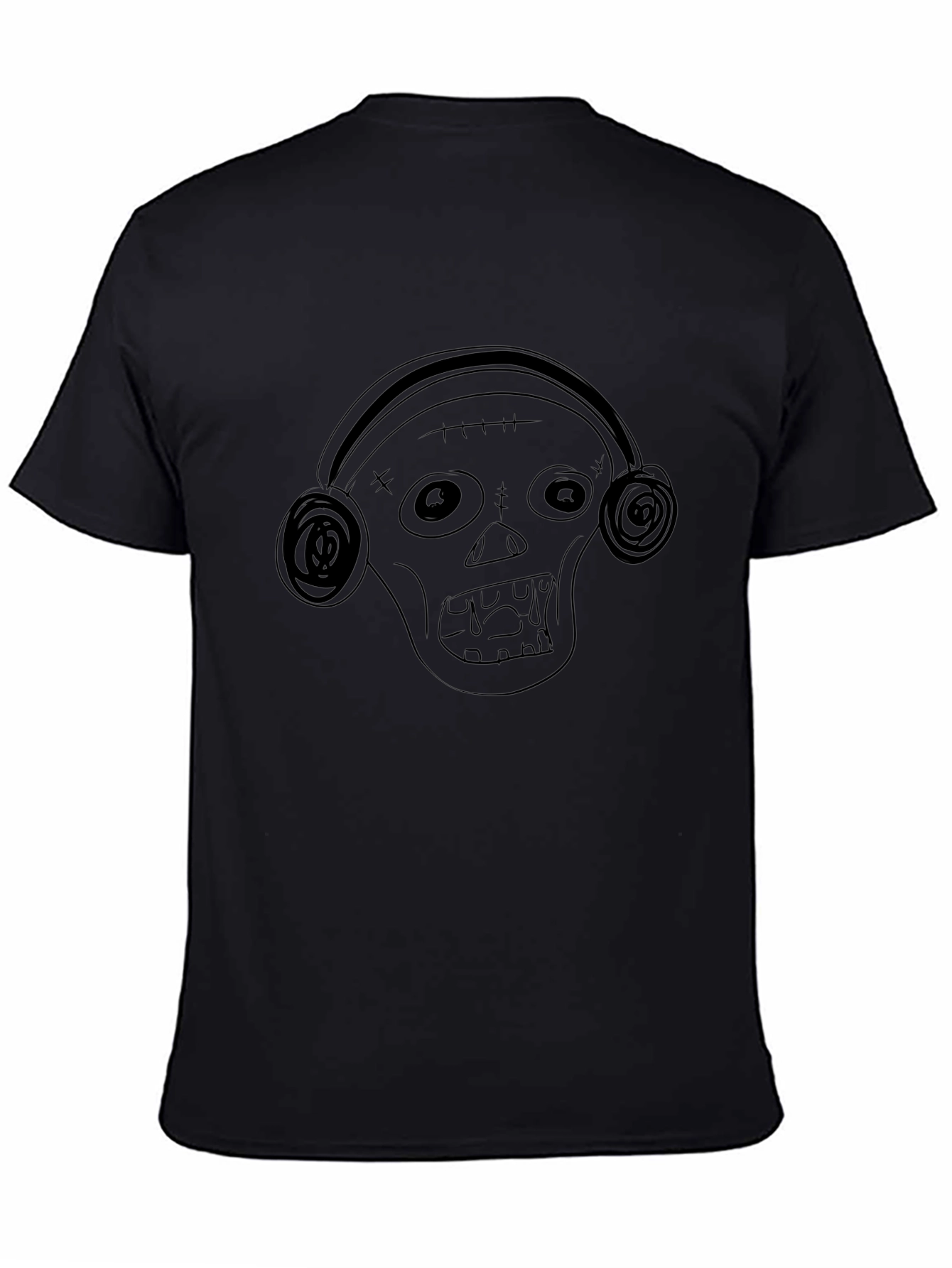 Zombie DJ Black T-Shirt - Unique Graphic Tee
