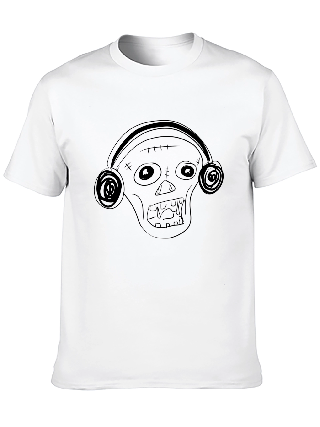 Zombie DJ Black T-Shirt - Unique Graphic Tee