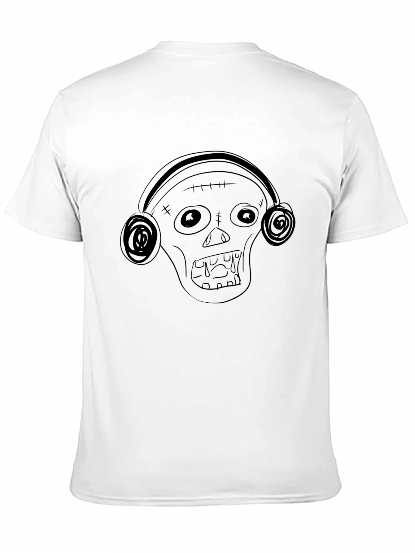 Zombie DJ Black T-Shirt - Unique Graphic Tee