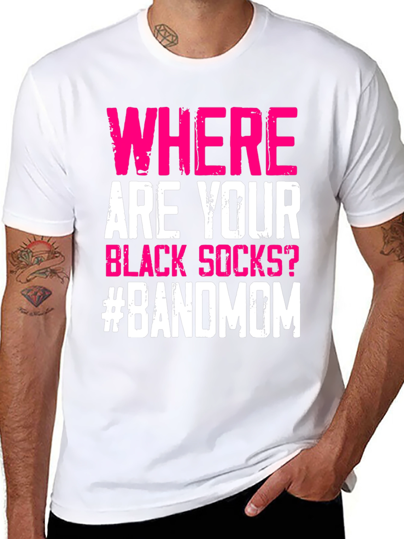 Funny Band Mom Graphic Tee