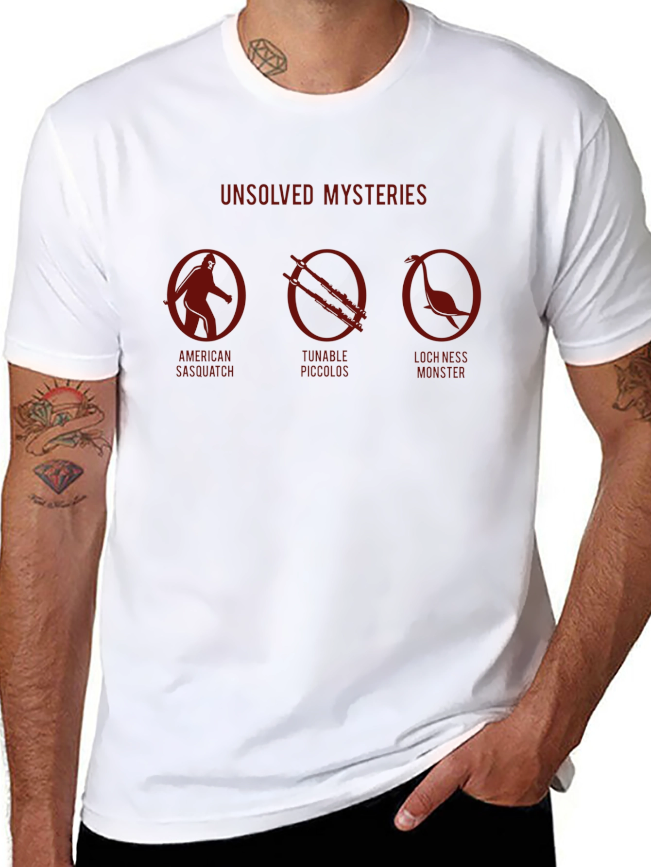 Unsolved Mysteries T-Shirt Bigfoot Nessie Graphic Tee