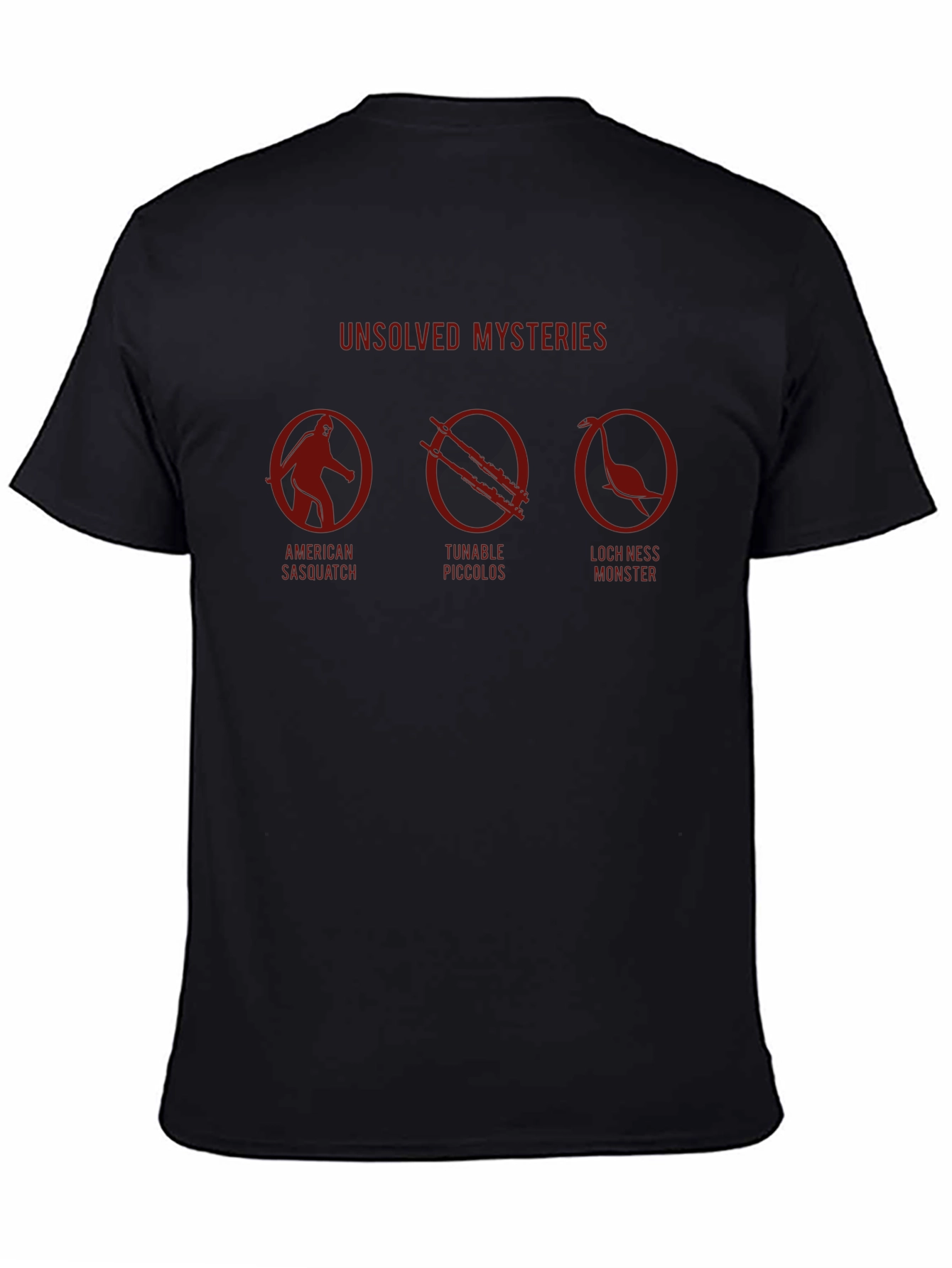 Unsolved Mysteries T-Shirt Bigfoot Nessie Graphic Tee