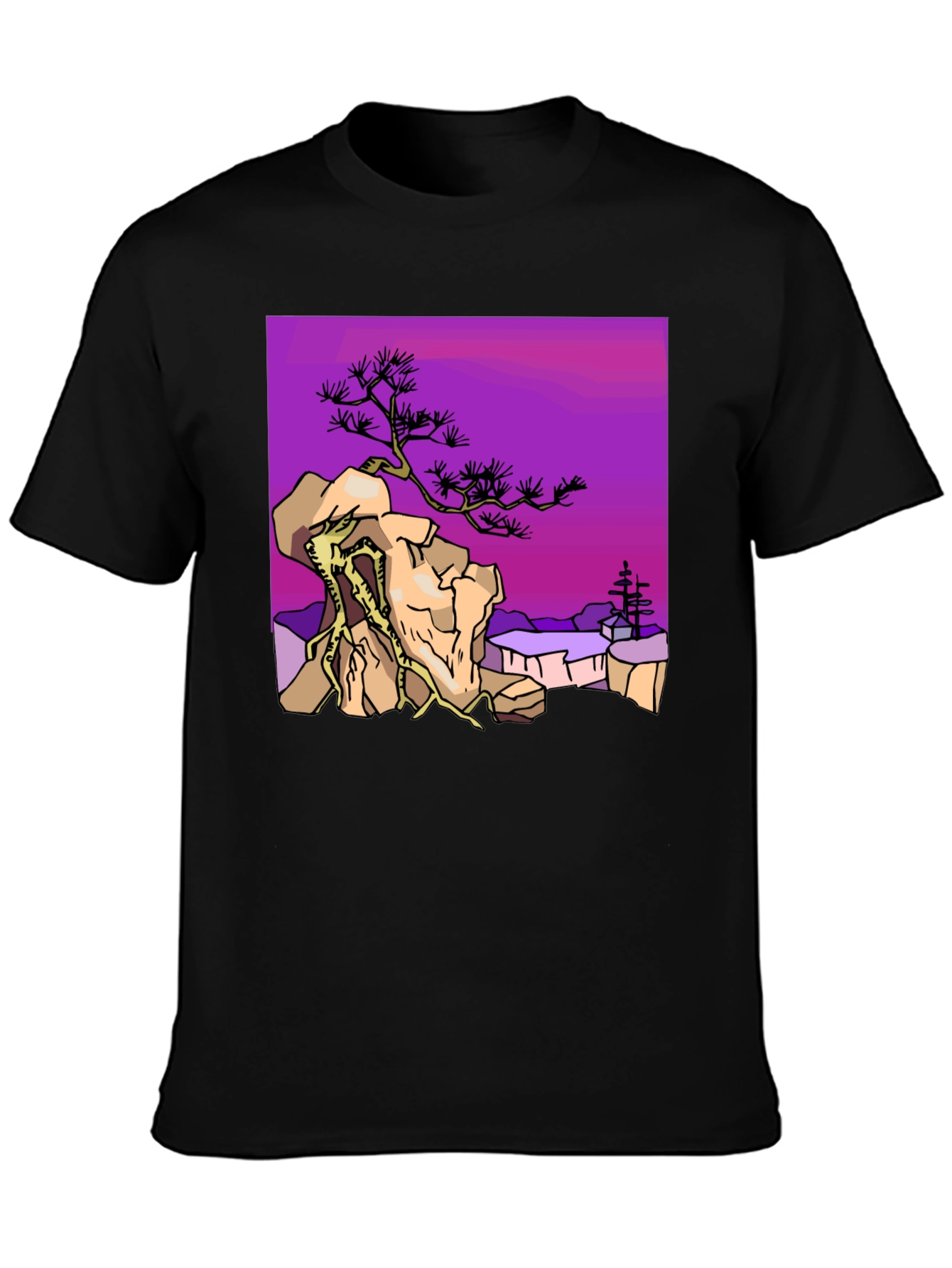 Bonsai Tree Graphic T-Shirt