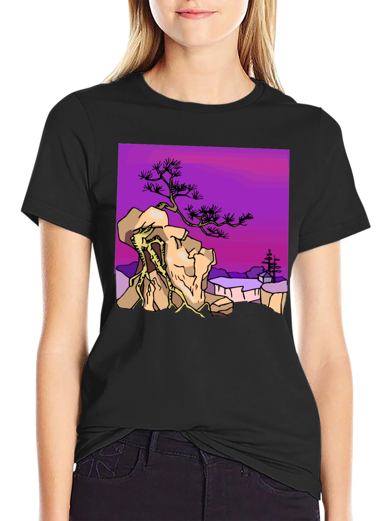 Bonsai Tree Graphic T-Shirt