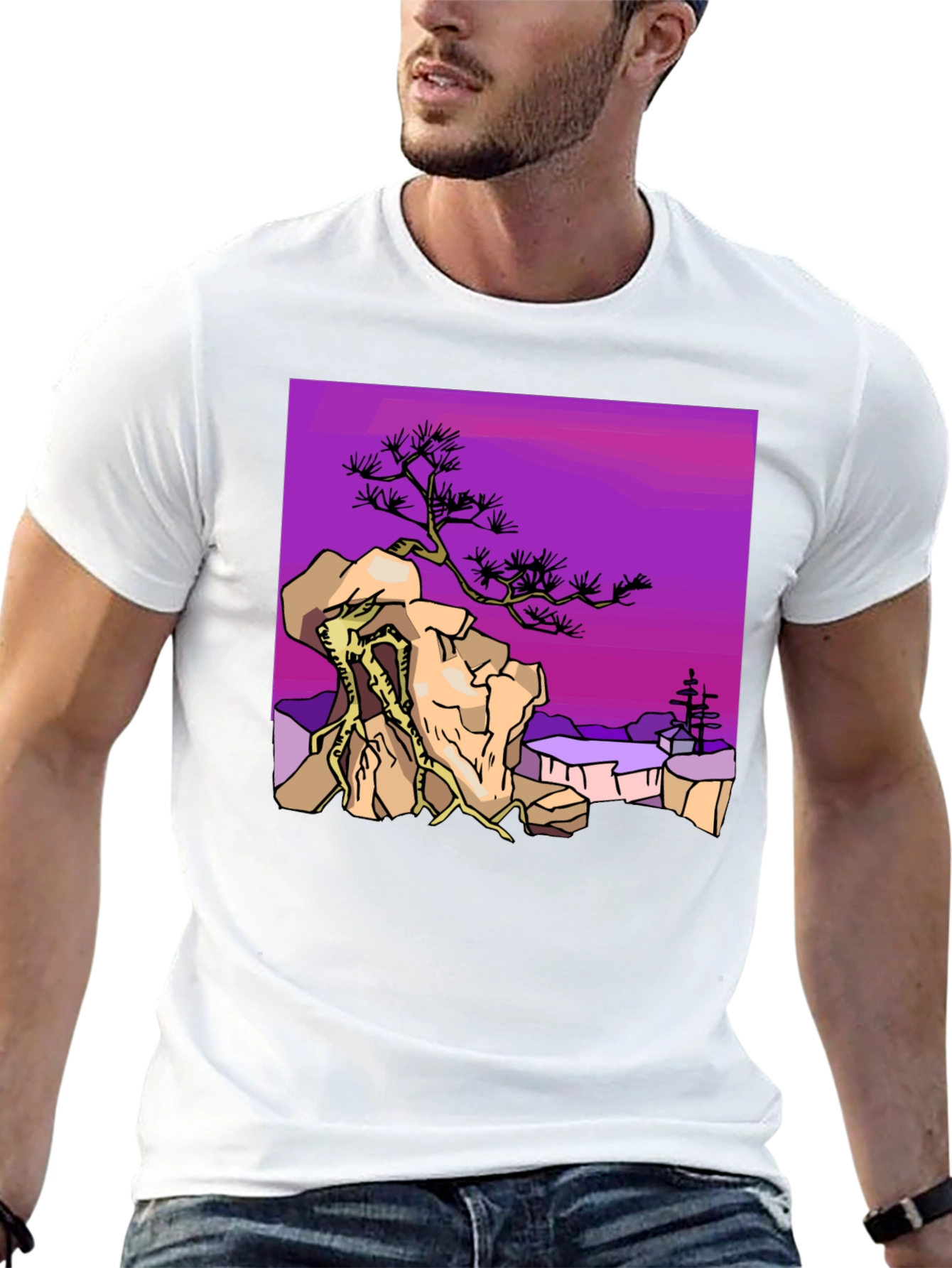 Bonsai Tree Graphic T-Shirt
