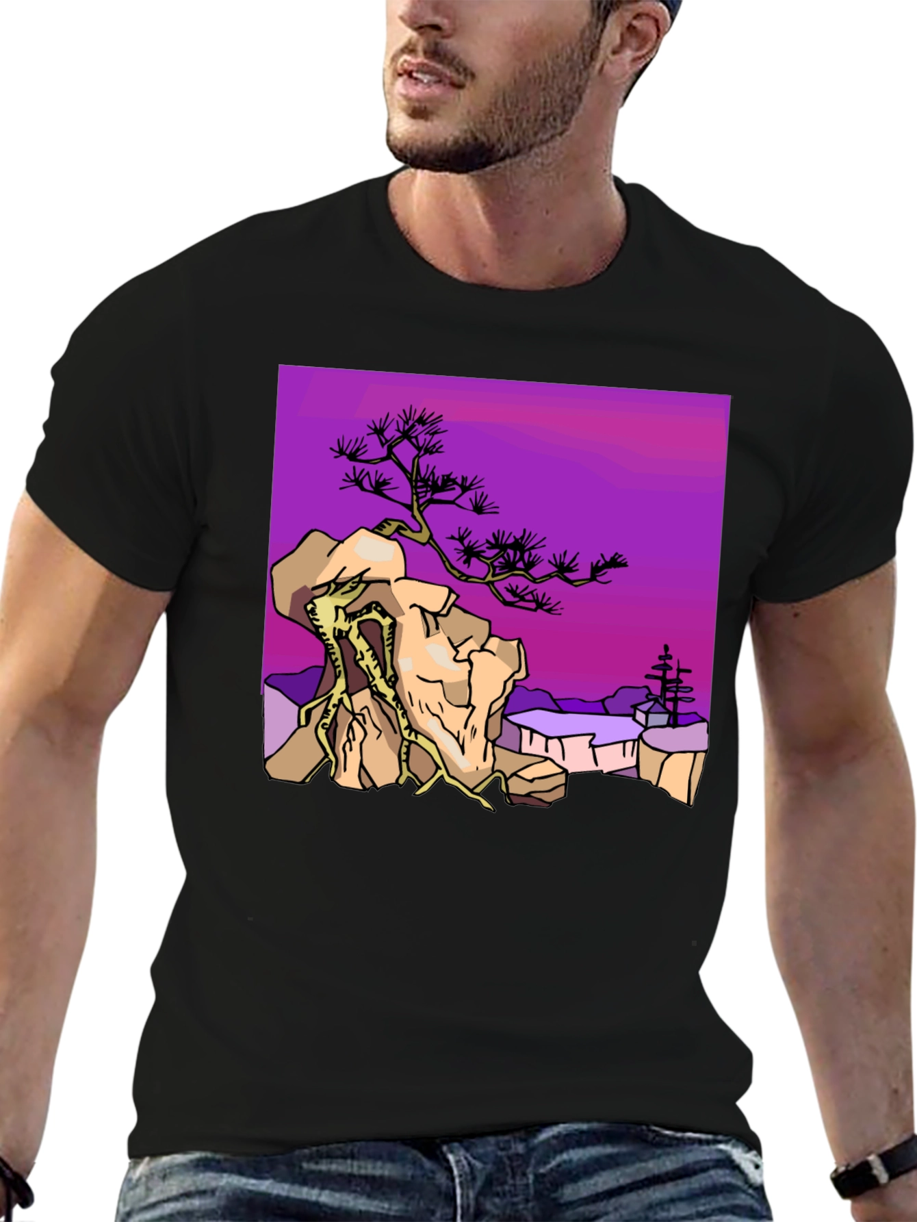 Bonsai Tree Graphic T-Shirt