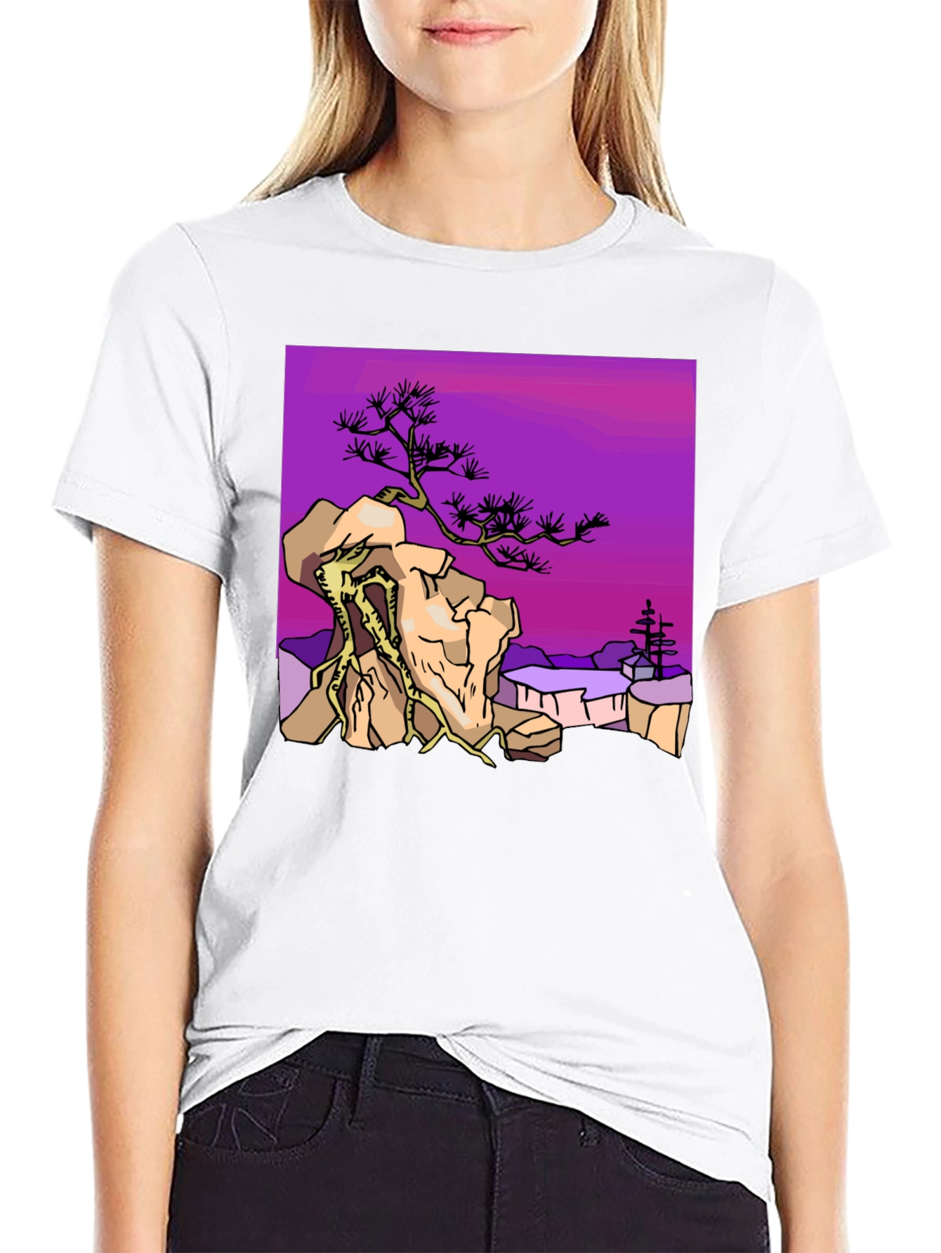 Bonsai Tree Graphic T-Shirt