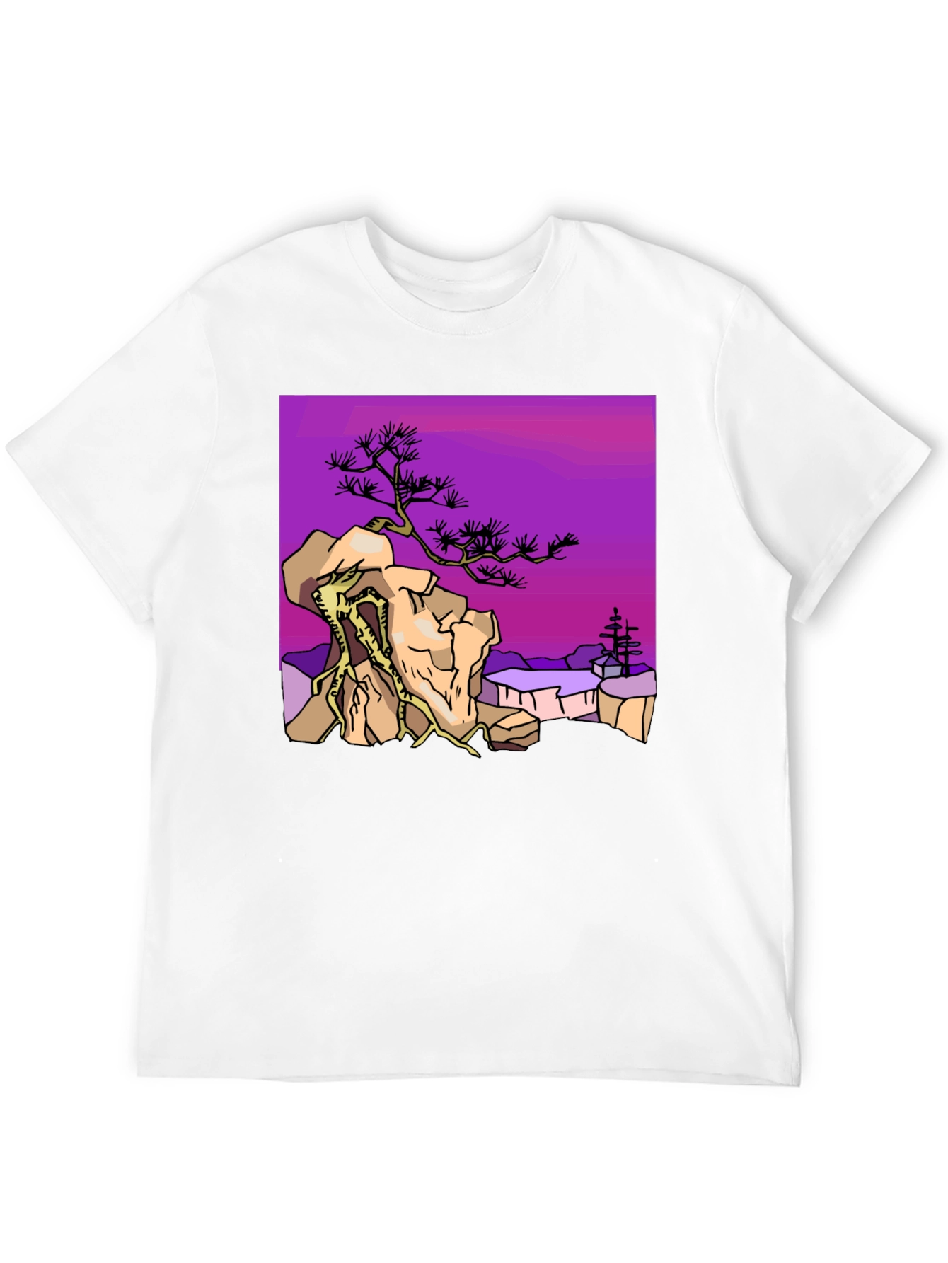 Bonsai Tree Graphic T-Shirt