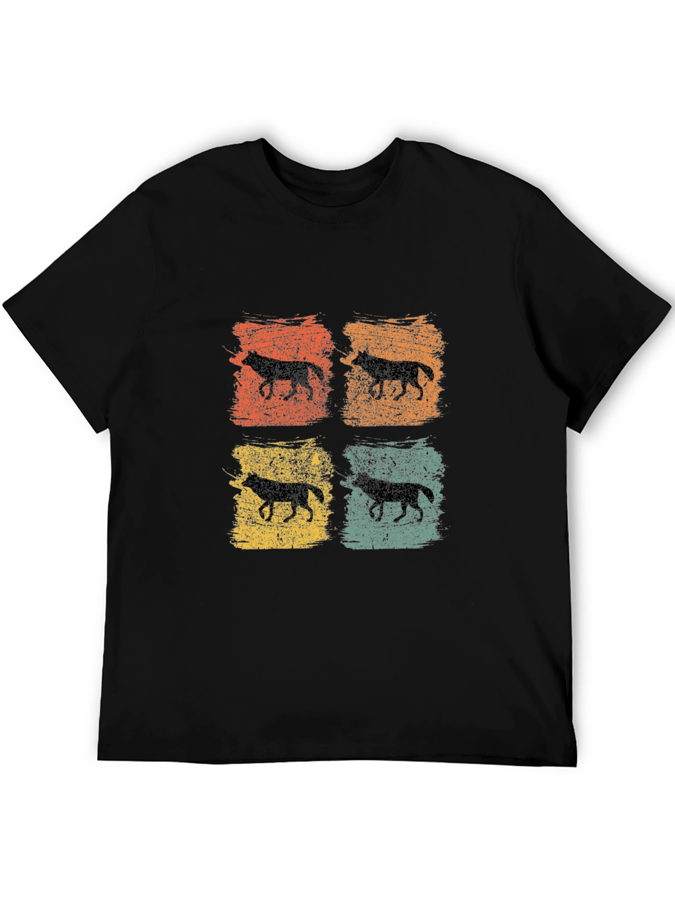 Retro Wolf Silhouette T-Shirt