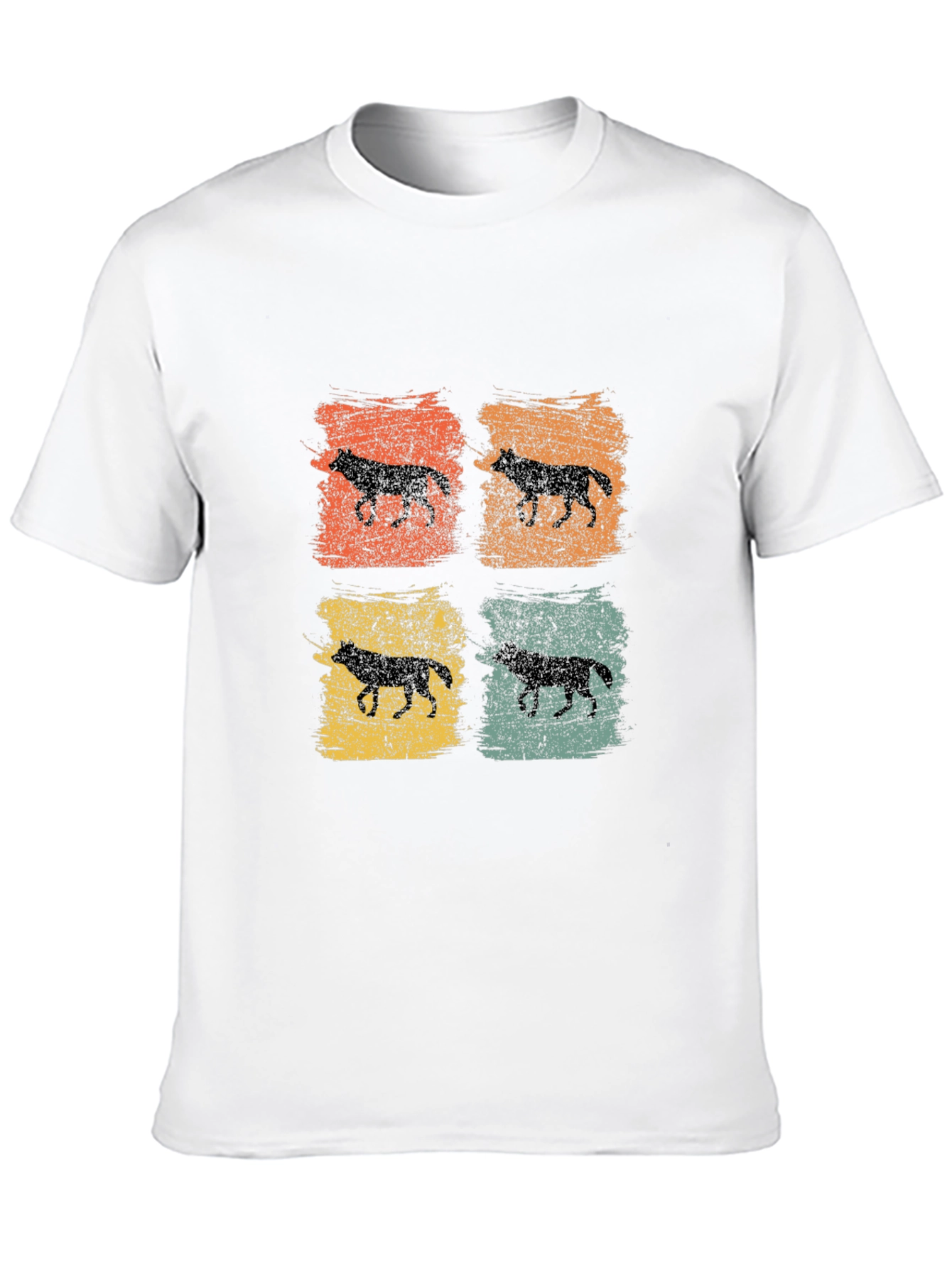 Retro Wolf Silhouette T-Shirt