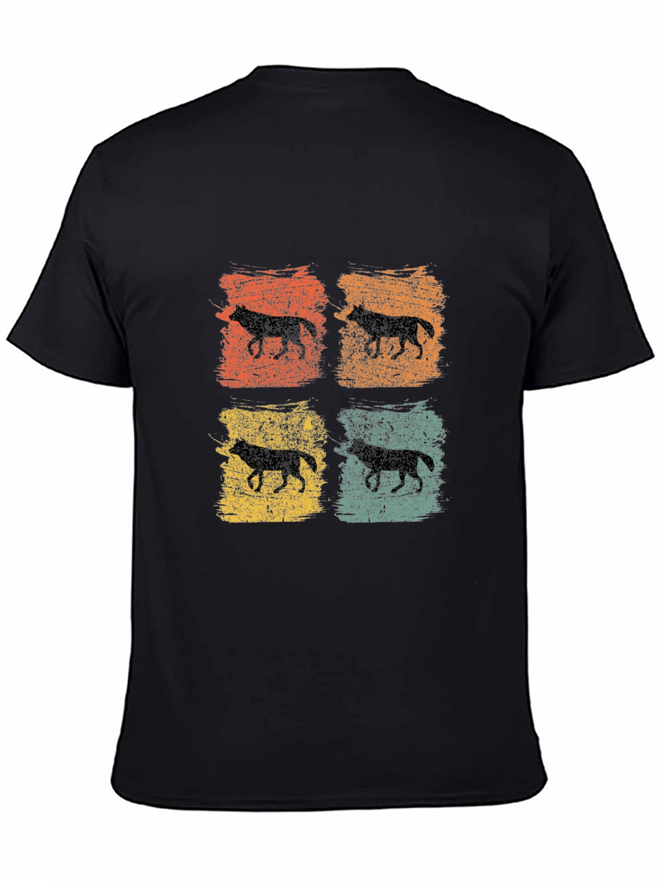 Retro Wolf Silhouette T-Shirt
