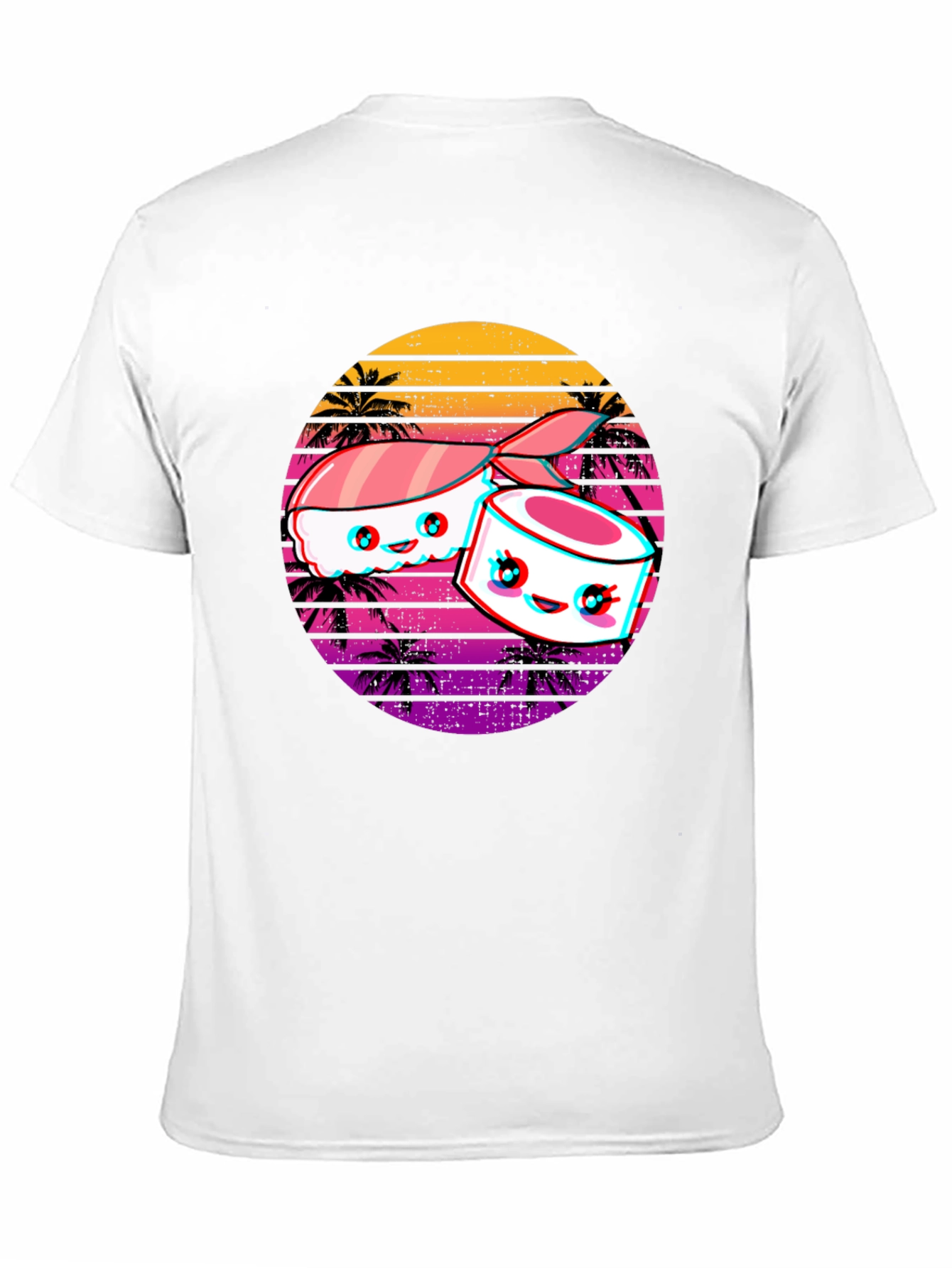 Sushi Retro Sunset T-Shirt