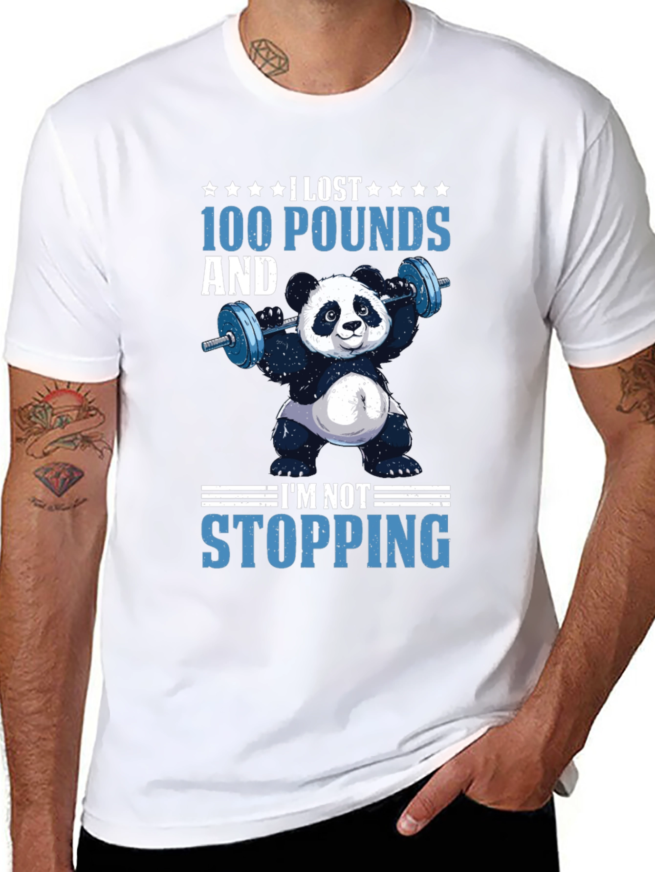 I Lost 100 Pounds Panda T-Shirt
