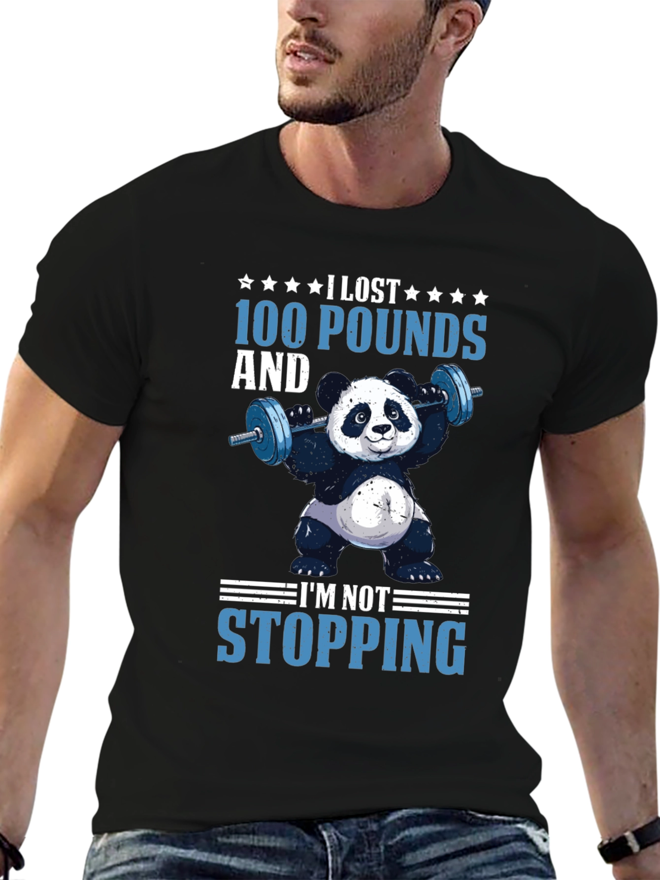 I Lost 100 Pounds Panda T-Shirt