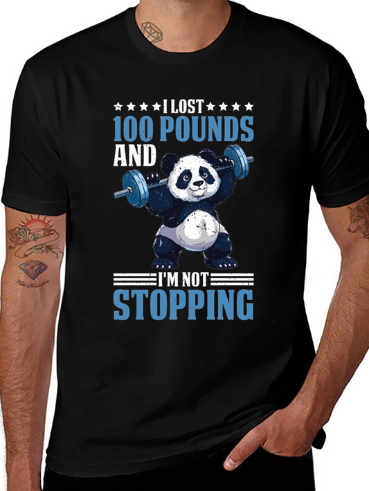I Lost 100 Pounds Panda T-Shirt