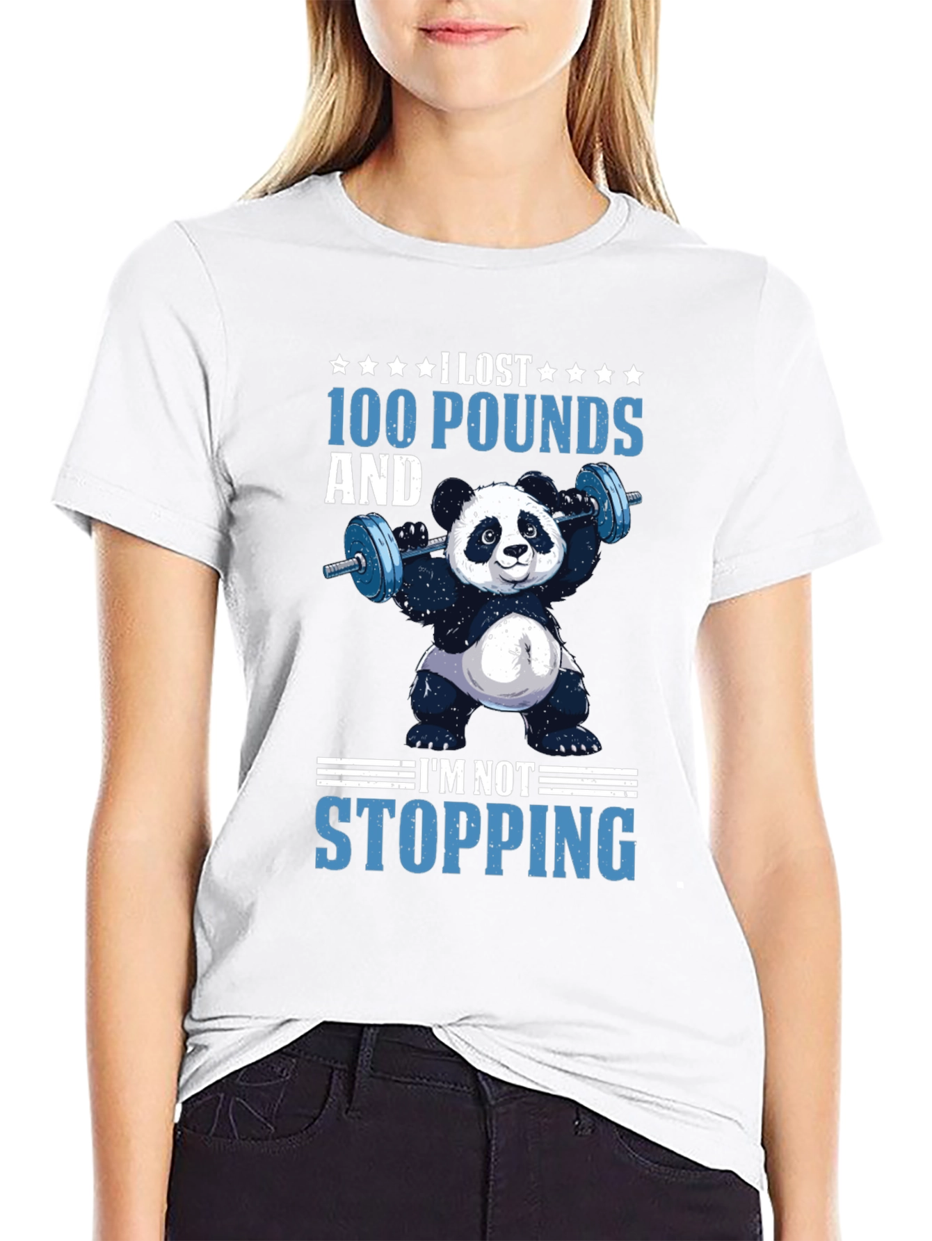 I Lost 100 Pounds Panda T-Shirt