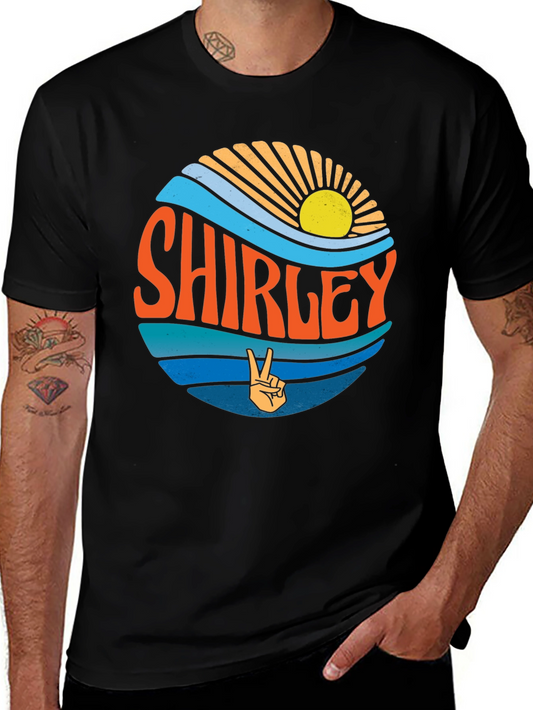 Shirley Retro Sun Peace Sign T-Shirt