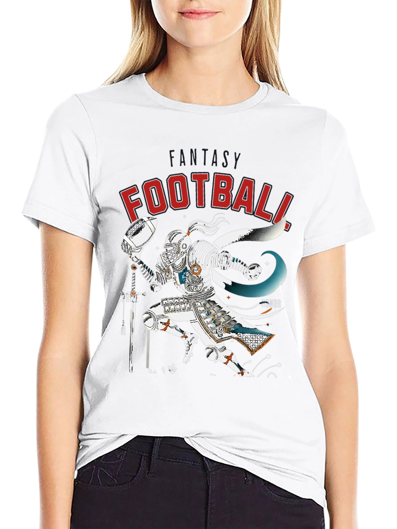 Fantasy Football Knight T-Shirt - Black