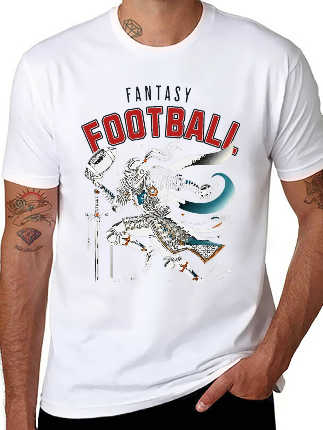 Fantasy Football Knight T-Shirt - Black