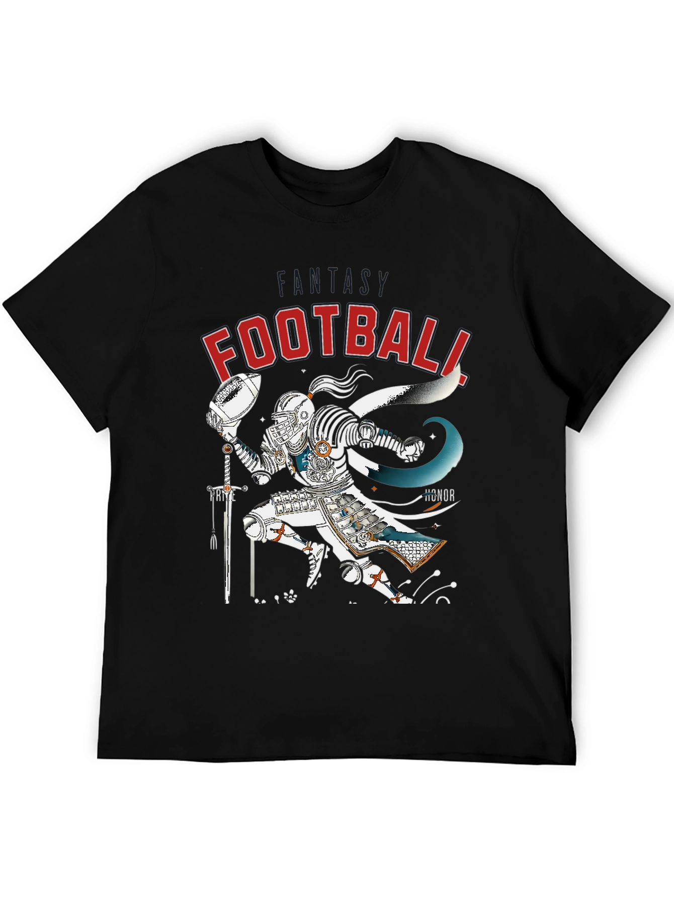 Fantasy Football Knight T-Shirt - Black