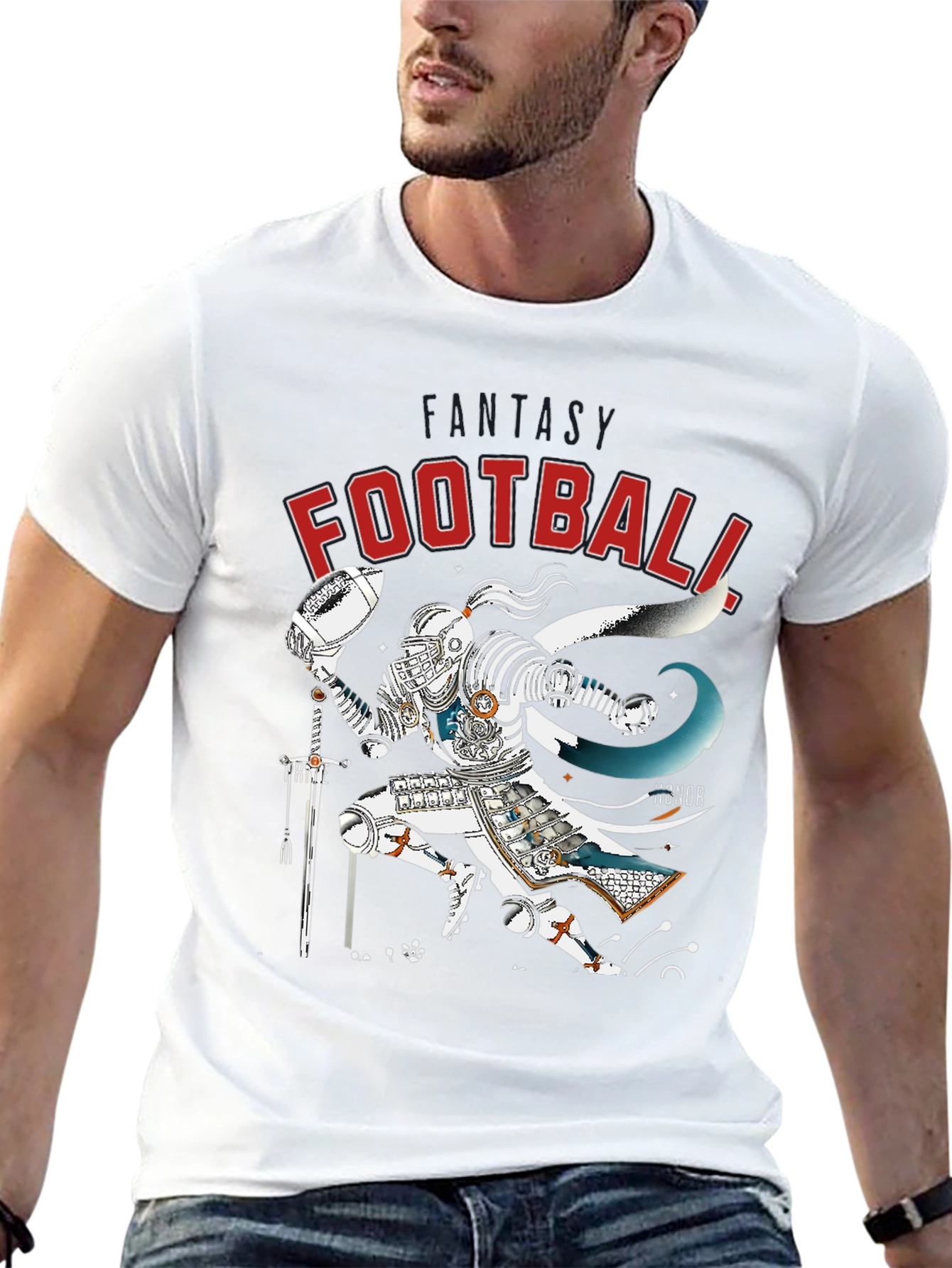 Fantasy Football Knight T-Shirt - Black