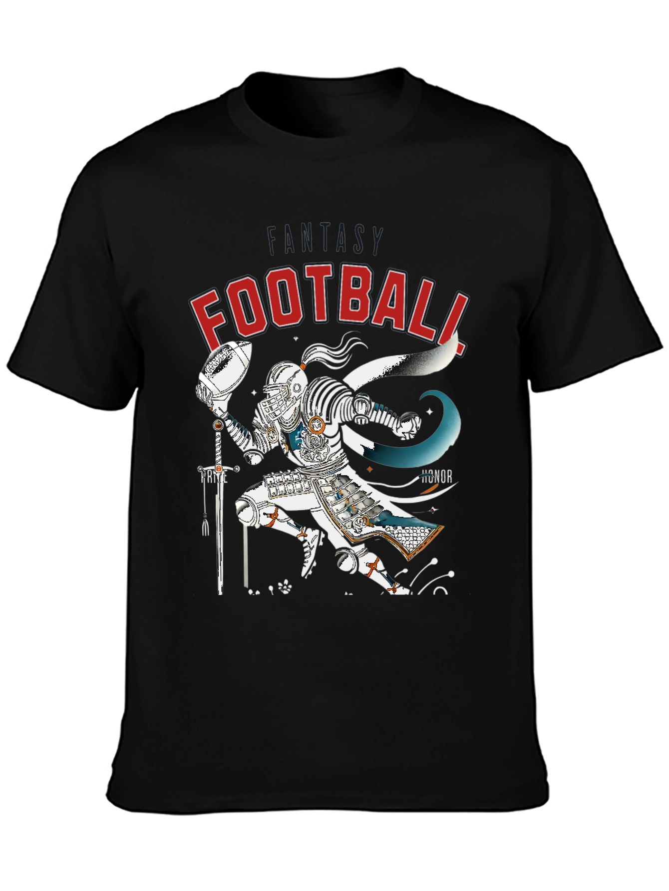 Fantasy Football Knight T-Shirt - Black
