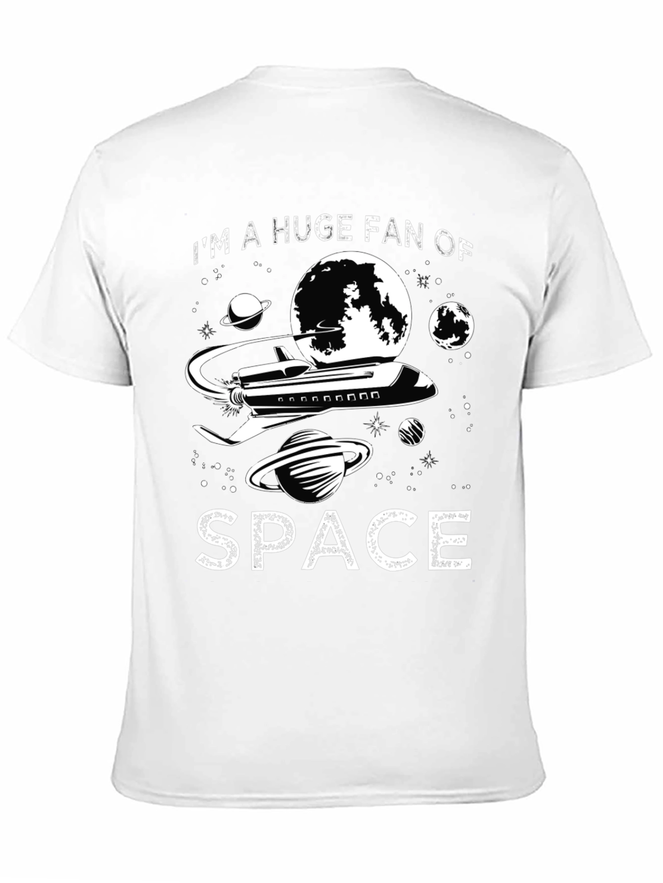 Im a Huge Fan of Space T-Shirt - Black
