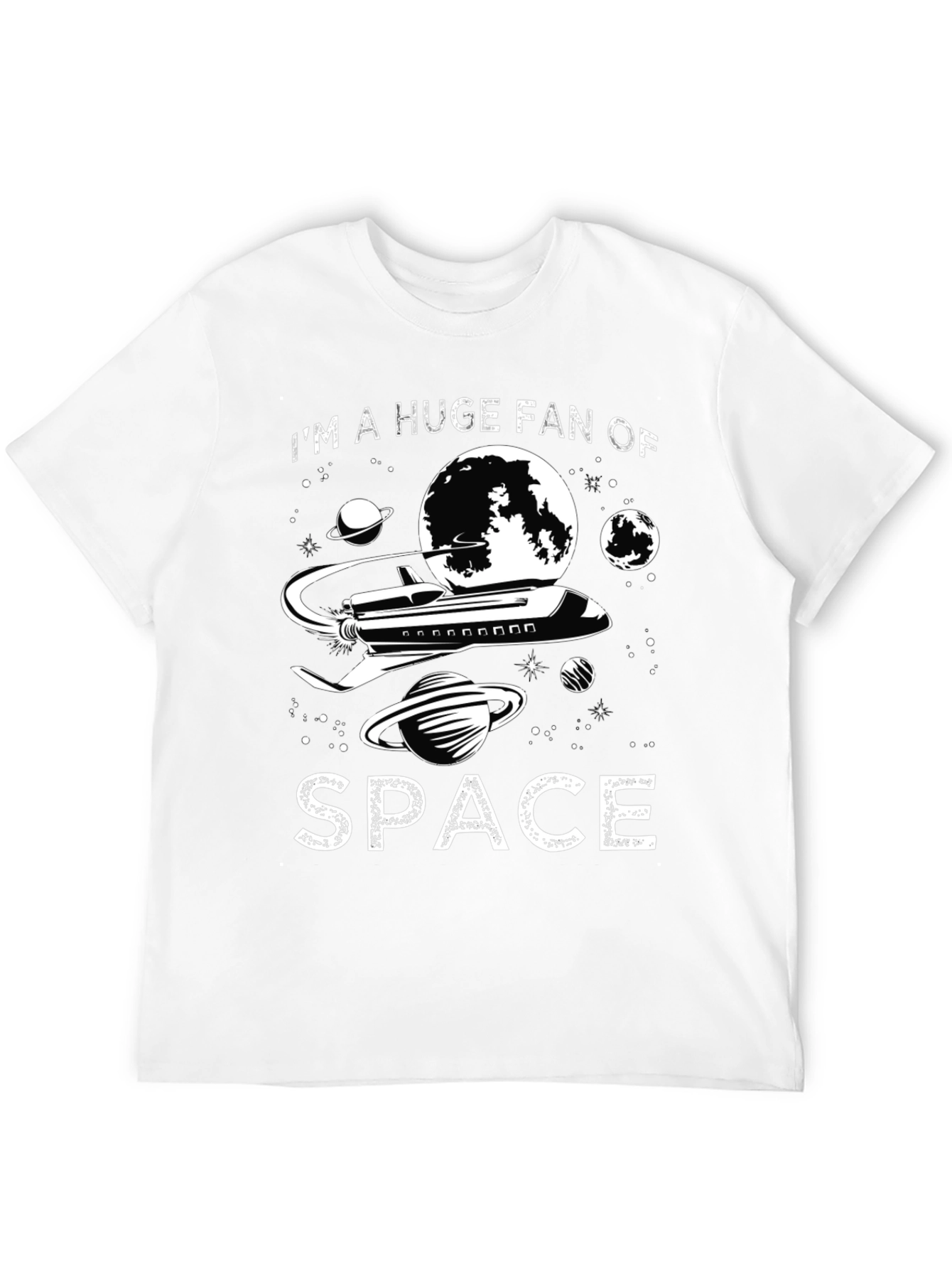 Im a Huge Fan of Space T-Shirt - Black