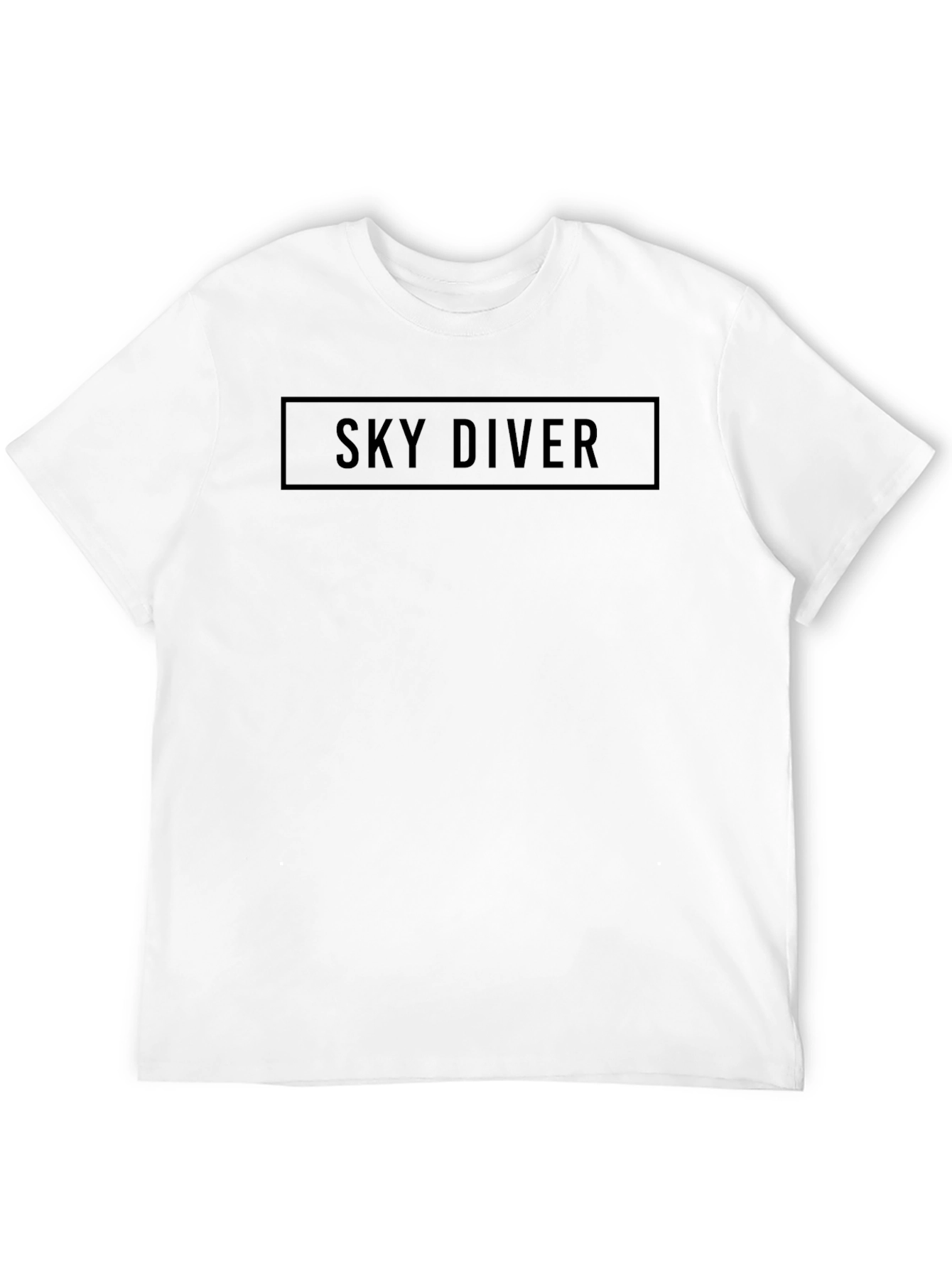 Sky Diver Black Tee - Statement Graphic T-Shirt