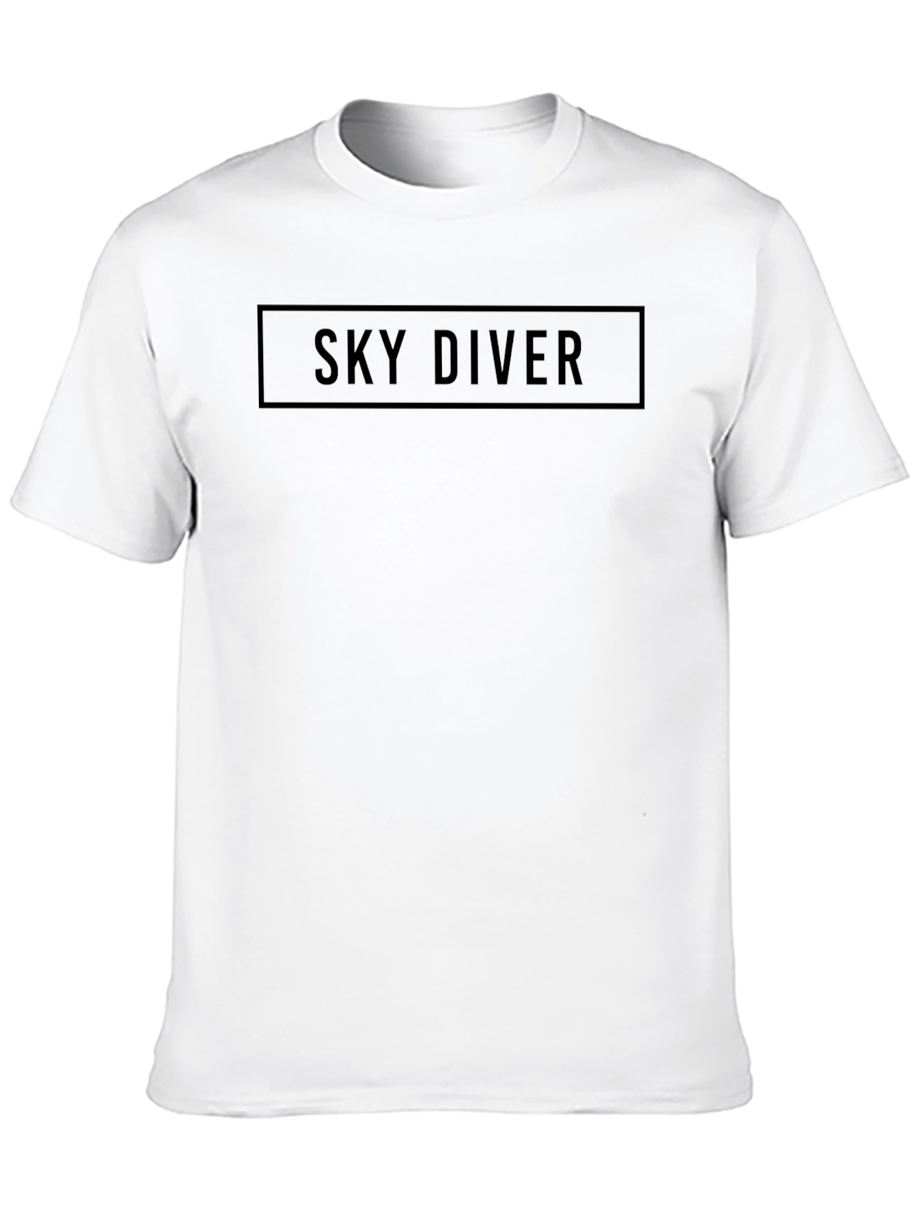 Sky Diver Black Tee - Statement Graphic T-Shirt