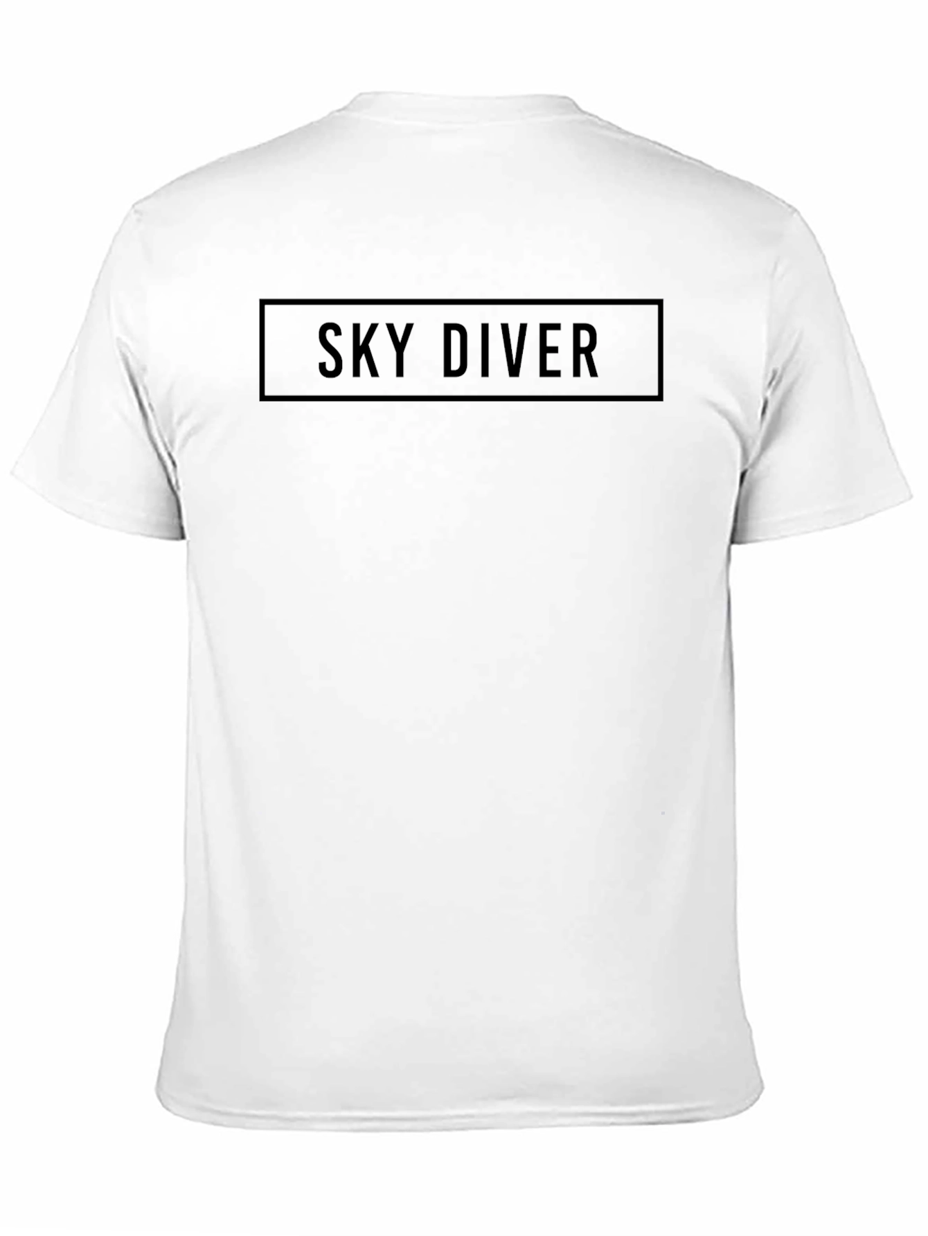 Sky Diver Black Tee - Statement Graphic T-Shirt