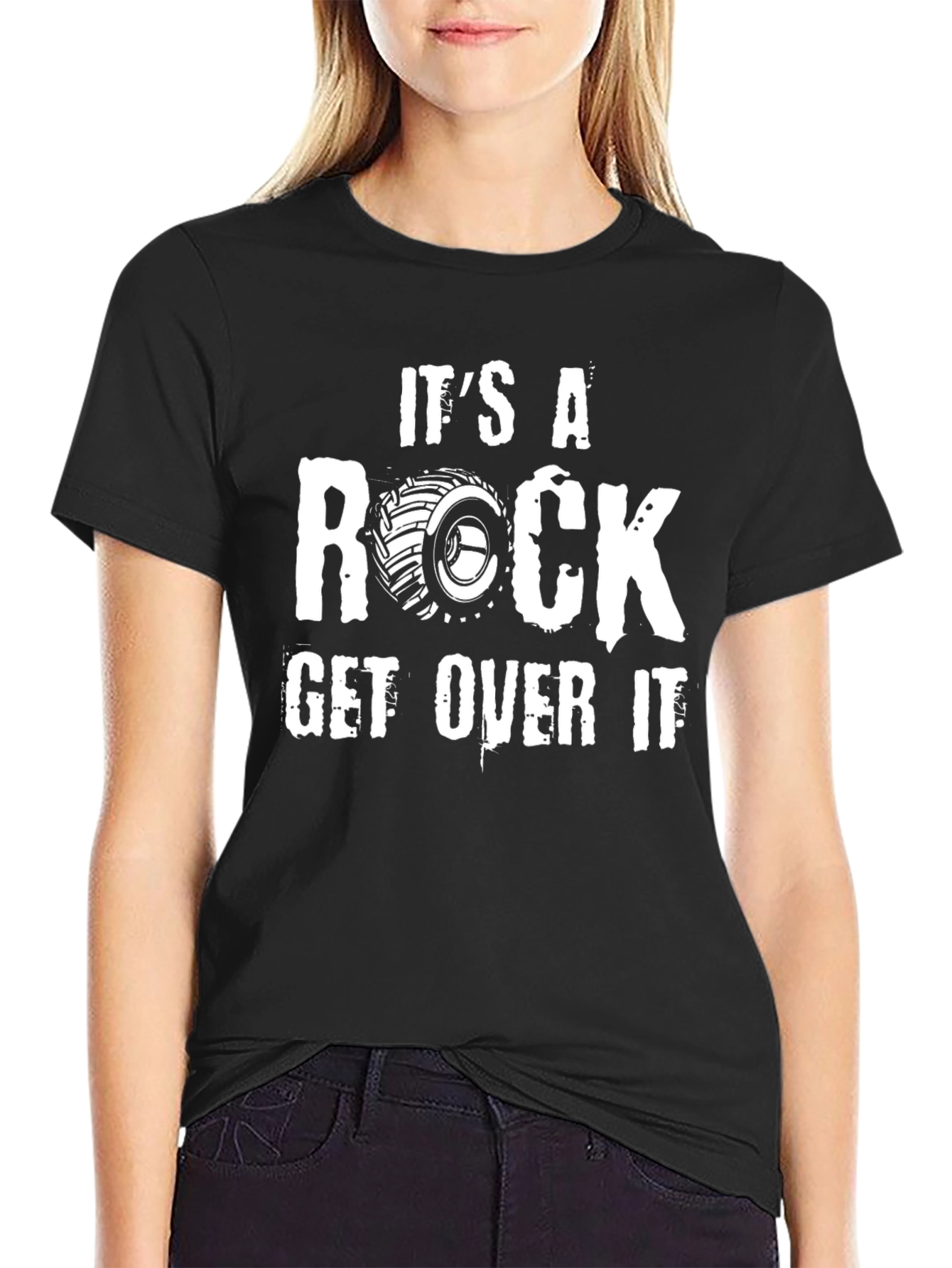 Its A Rock Get Over It Graphic T-Shirt