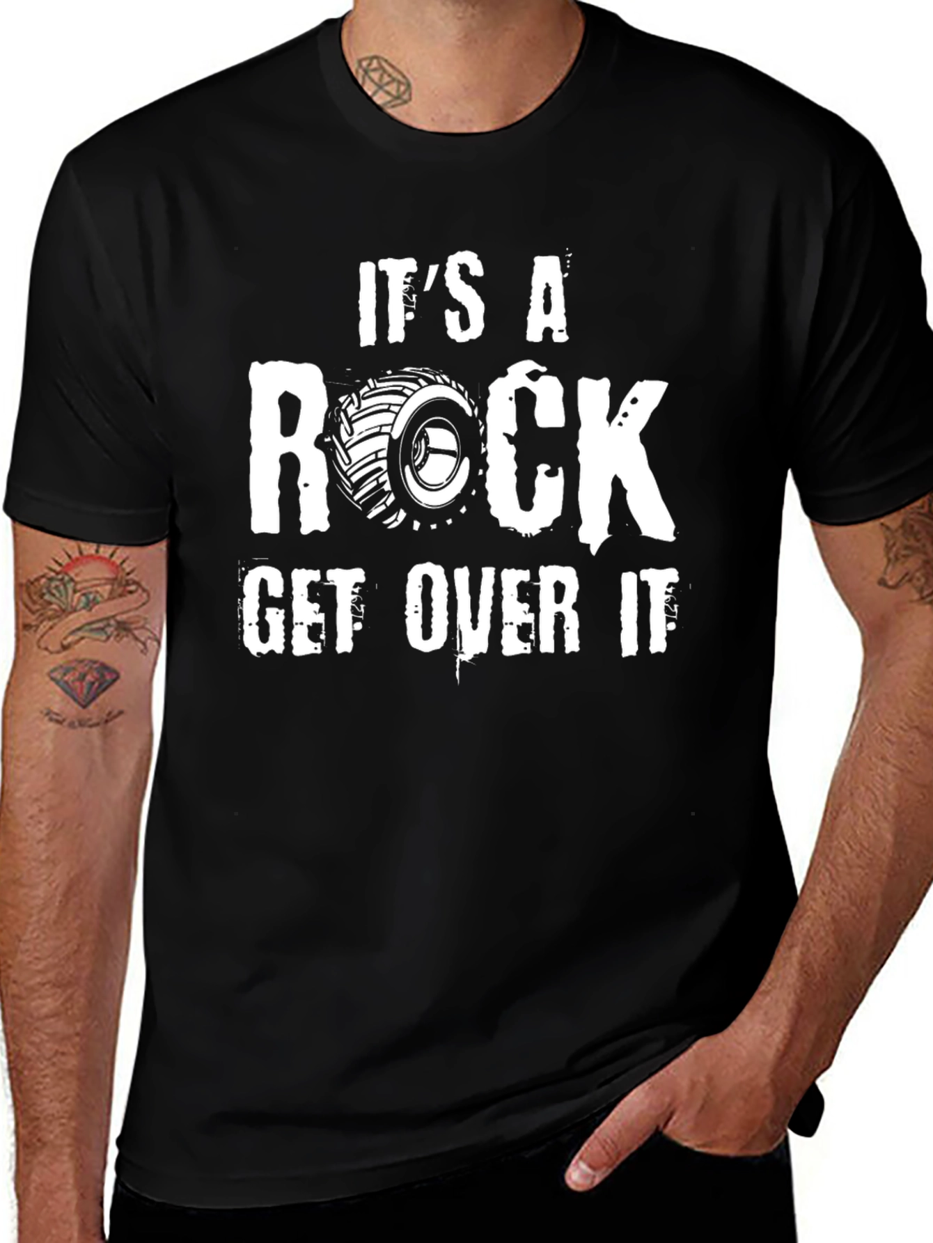 Its A Rock Get Over It Graphic T-Shirt