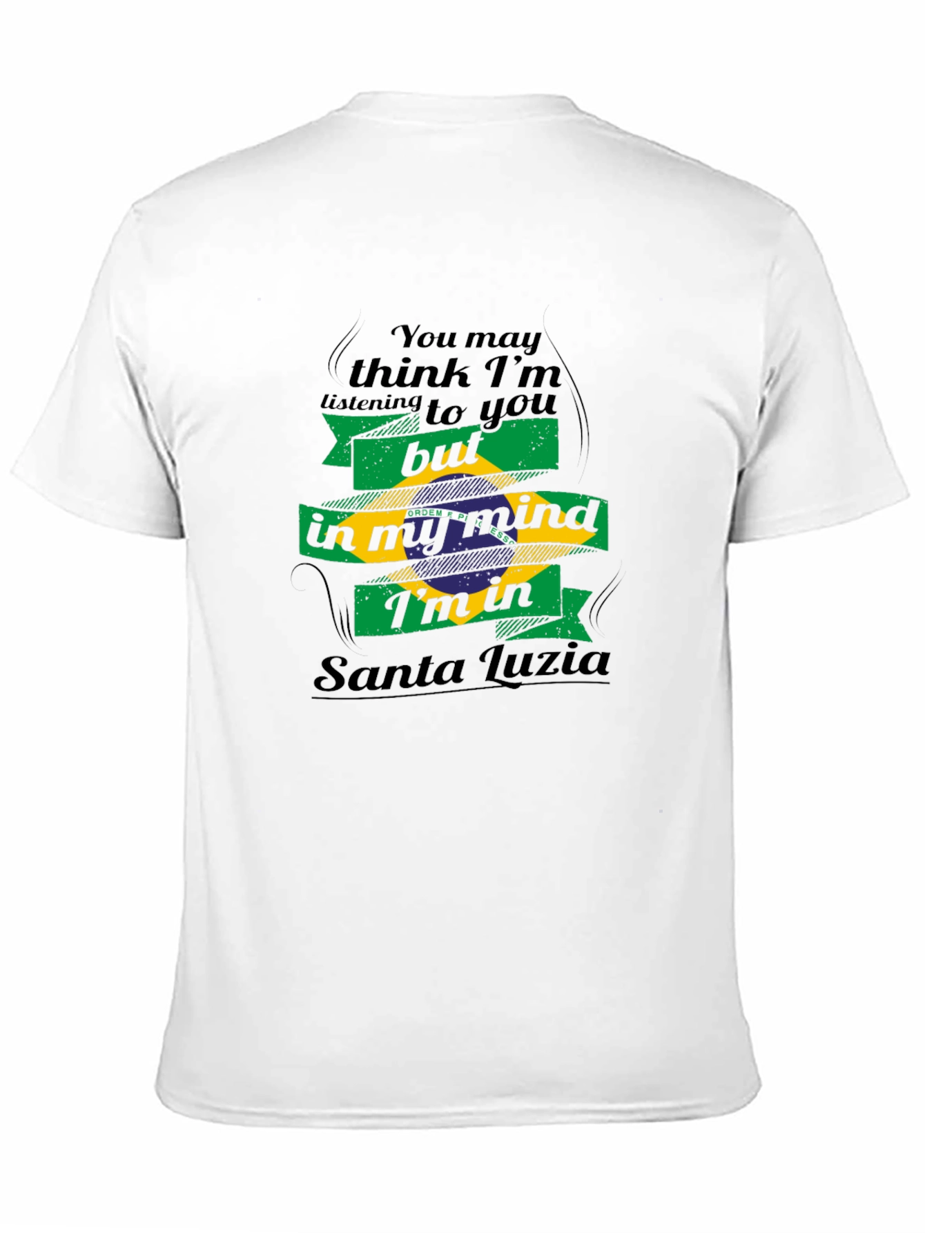Santa Luzia Brazil Flag Mind T-Shirt